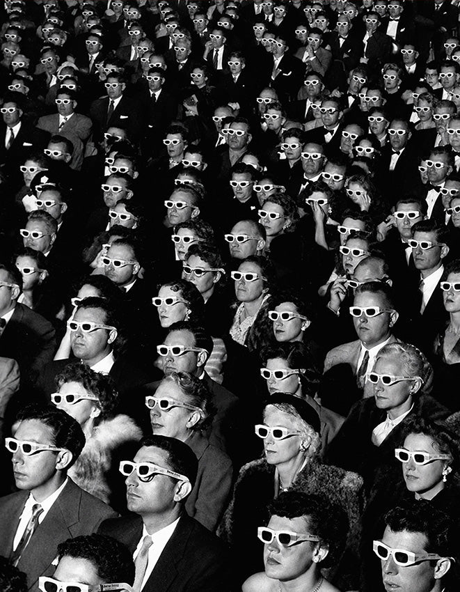"3D Audience" - Reusable Peel-and-Stick Poster - Pasquín