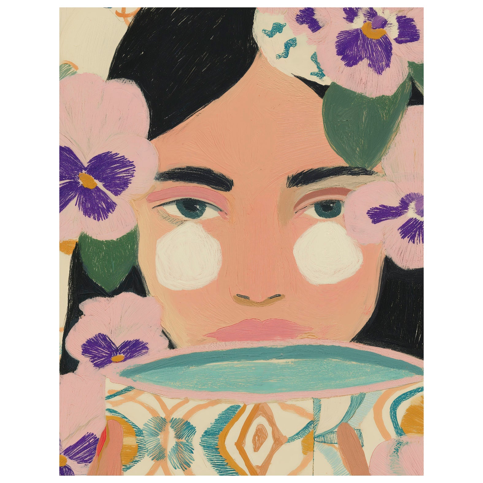 Decorative "Bloom" Poster | High - Quality Print | Repositionable Adhesive - Pasquín