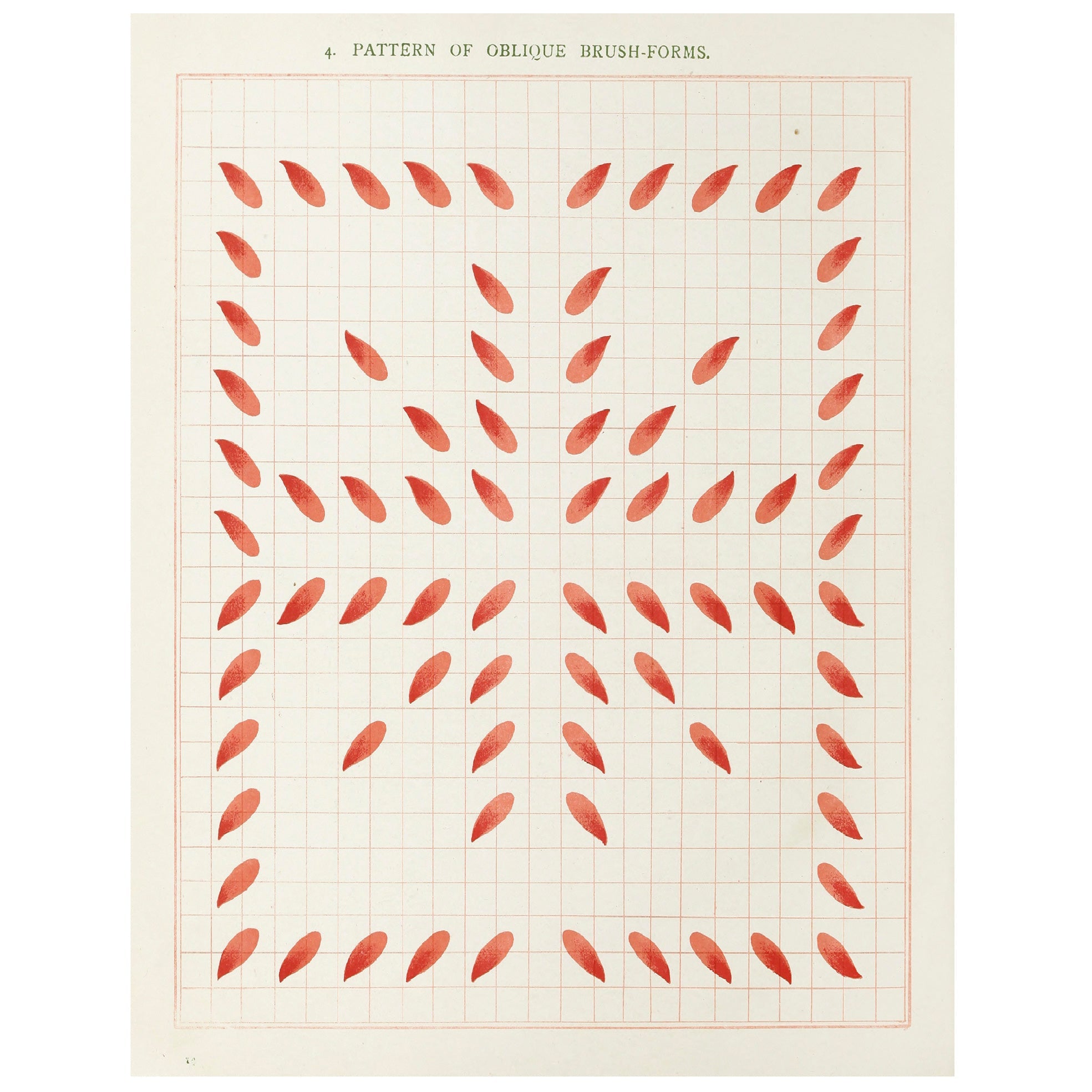 Decorative "Brushwork Plate 04 (1903)" by Marion Hudson Poster | High - Quality Print | Repositionable Adhesive - Pasquín