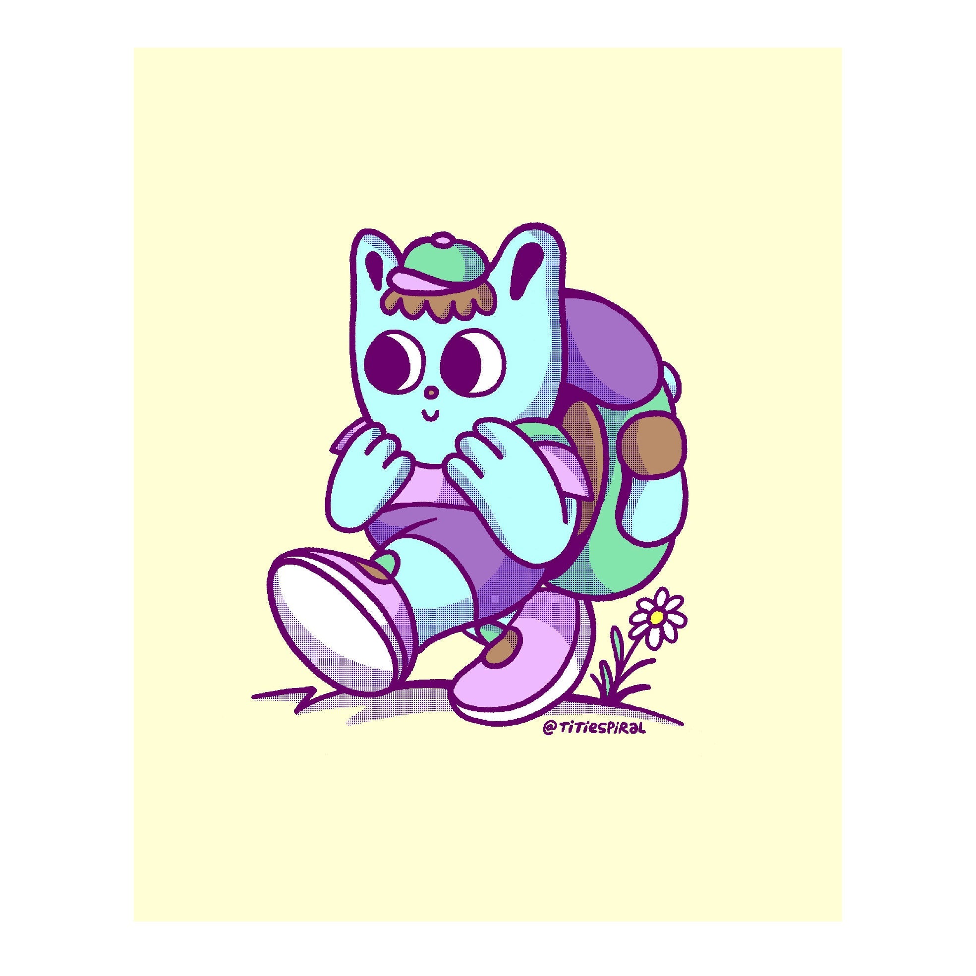 Decorative "Collection: Titi Espiral" Poster | High - Quality Print | Repositionable Adhesive - Pasquín