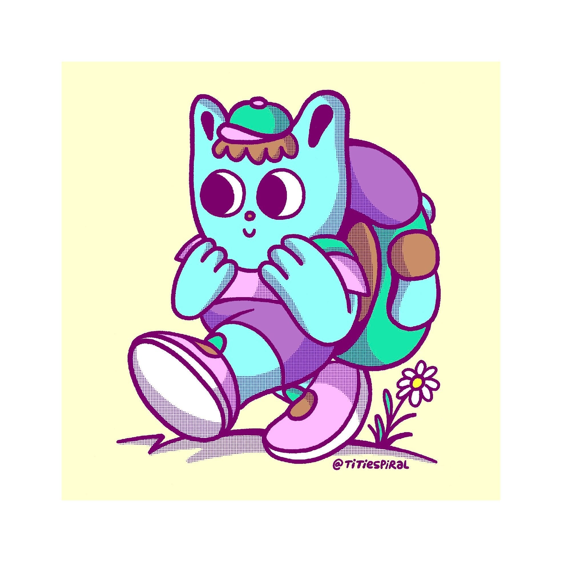 Decorative "Collection: Titi Espiral (Square)" Poster | High - Quality Print | Repositionable Adhesive - Pasquín