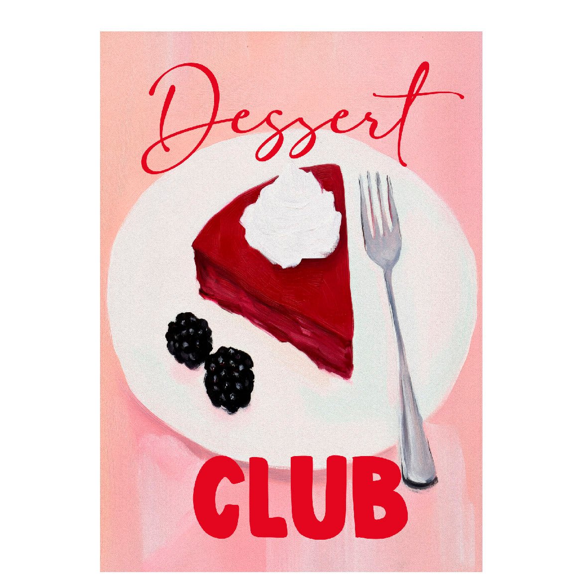 Decorative "Coquette Collection: Dessert Club" Posters | High - Quality Print | Repositionable Adhesive - Pasquín