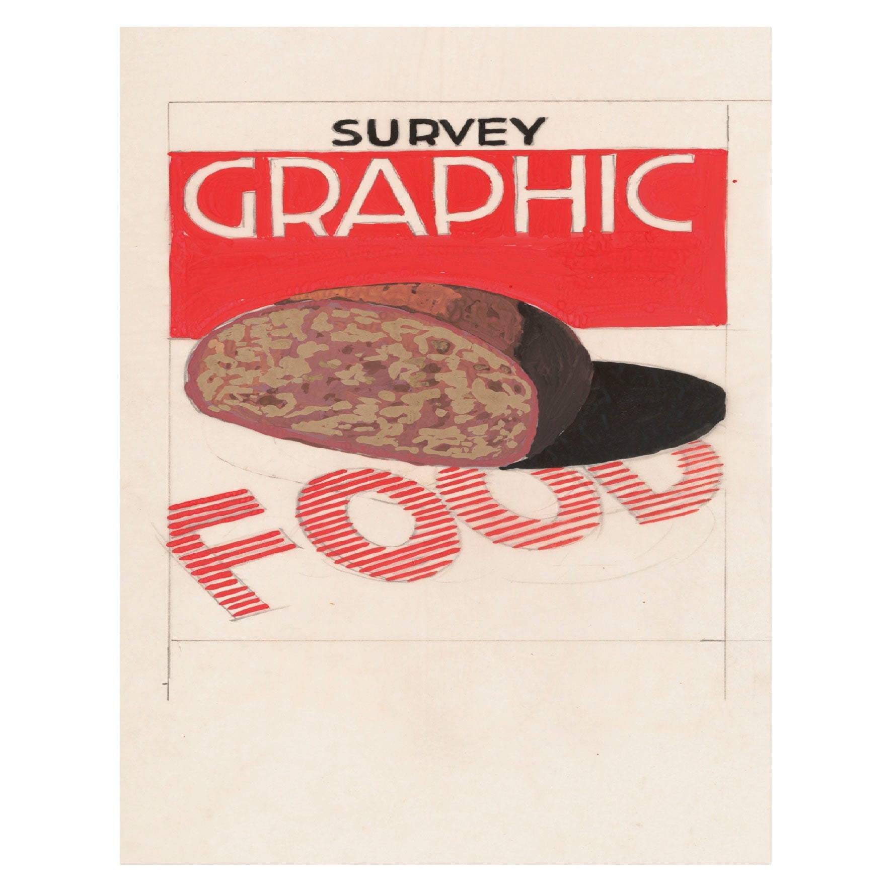 Decorative "Design for cover of ‘Food’ (1948)" Poster | High - Quality Print | Repositionable AdhesiveDecorative "Design for cover of ‘Food’ (1948)" Poster | High - Quality Print | Repositionable Adhesive - Pasquín