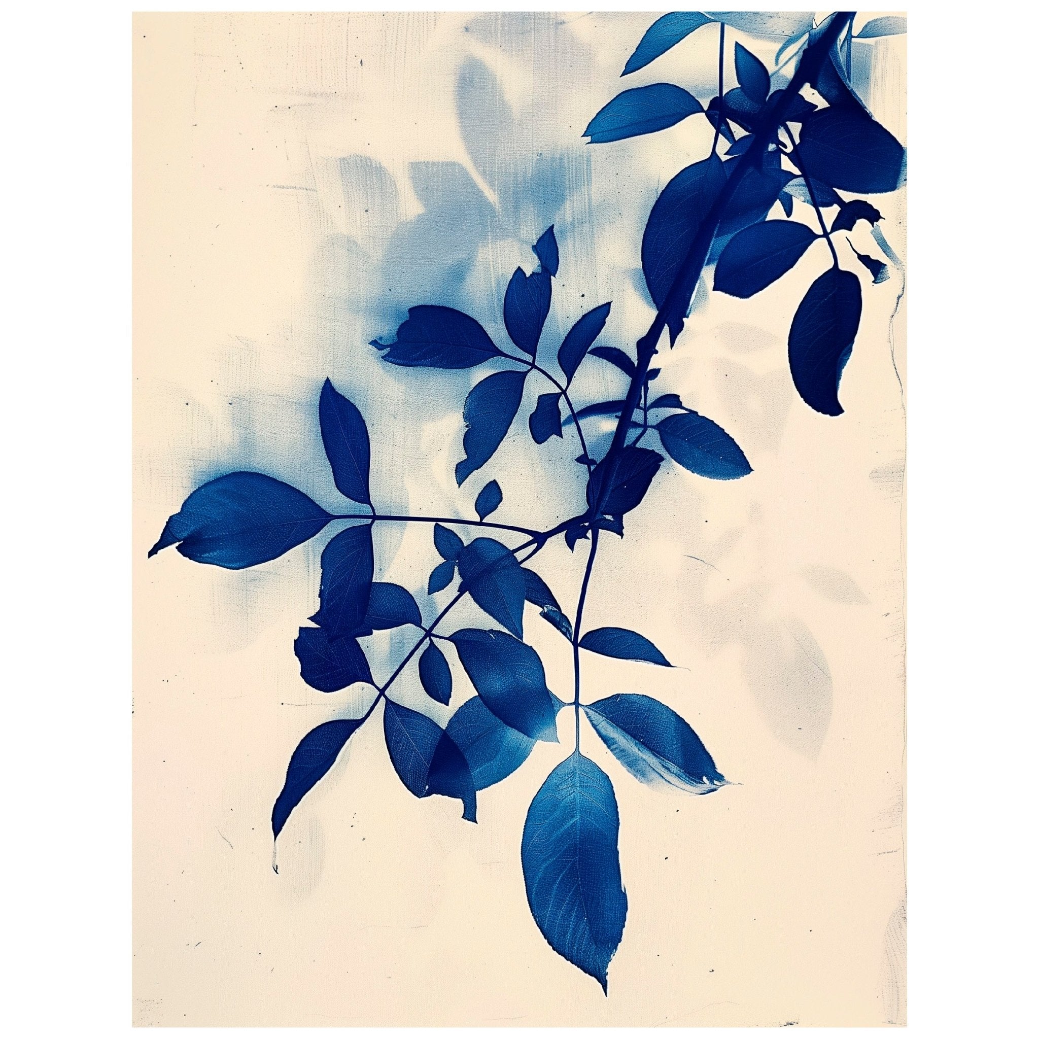 Decorative "Floral Radiograph in White" Poster | High - Quality Print | Repositionable Adhesive - Pasquín