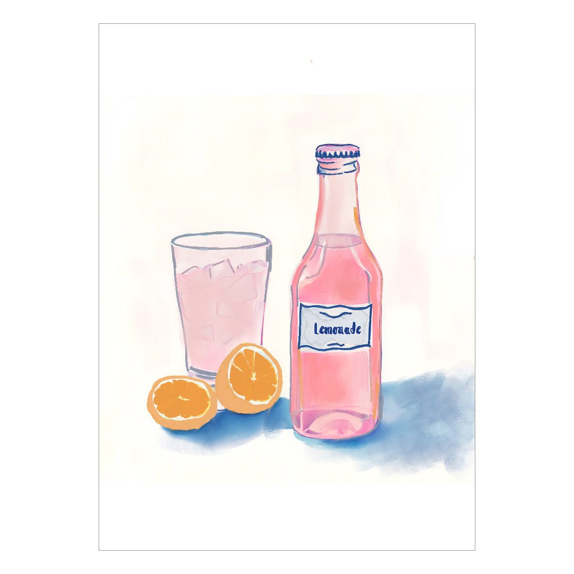Decorative "Lemonade" Poster | High - Quality Print | Repositionable Adhesive - Pasquín