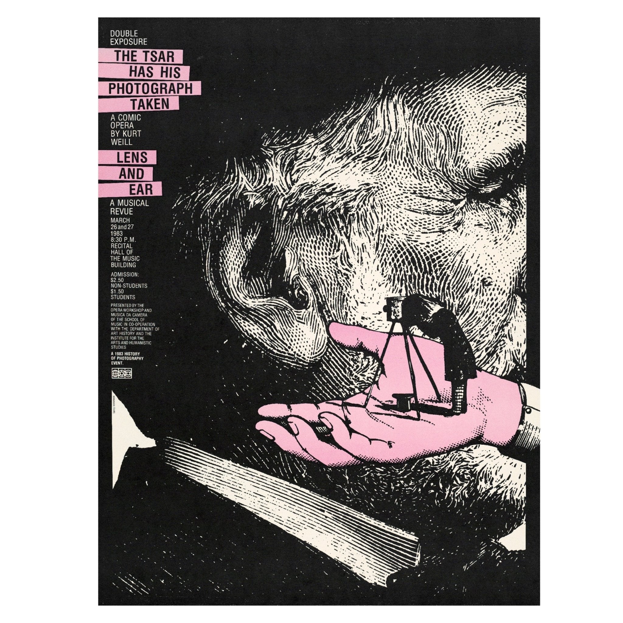 Decorative "The tsar has his photograph taken (1983)" by Lanny Sommese Poster | High - Quality Print | Repositionable Adhesive - Pasquín