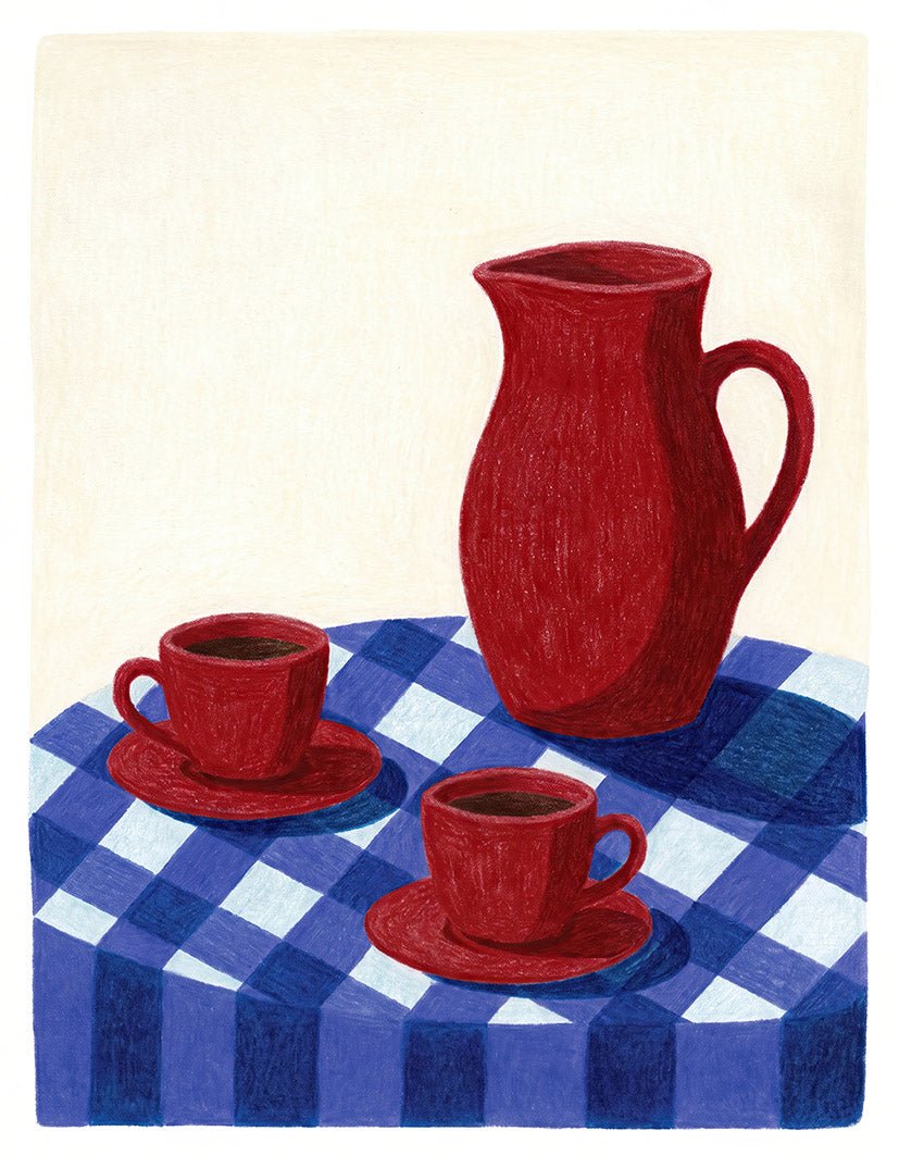 "Illustrated Still Life" - Reusable Peel-and-Stick Poster - Pasquín