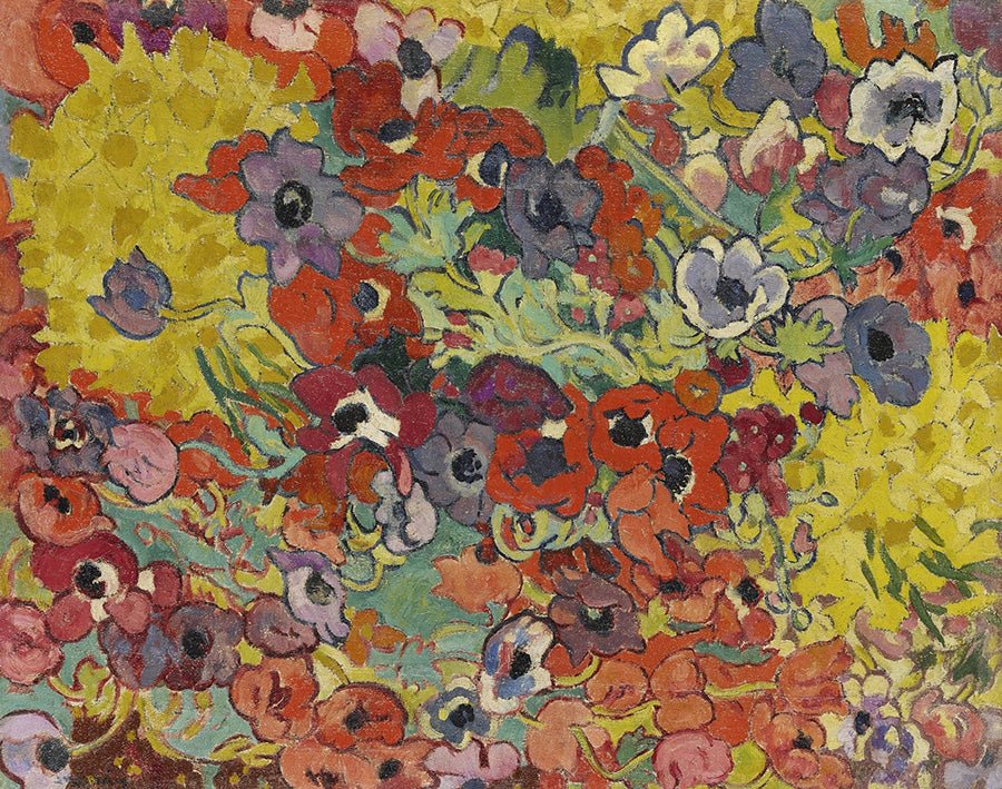 "Parterre de Fleurs (1908)" by Louis Valtat - Reusable Peel-and-Stick Poster - Pasquín