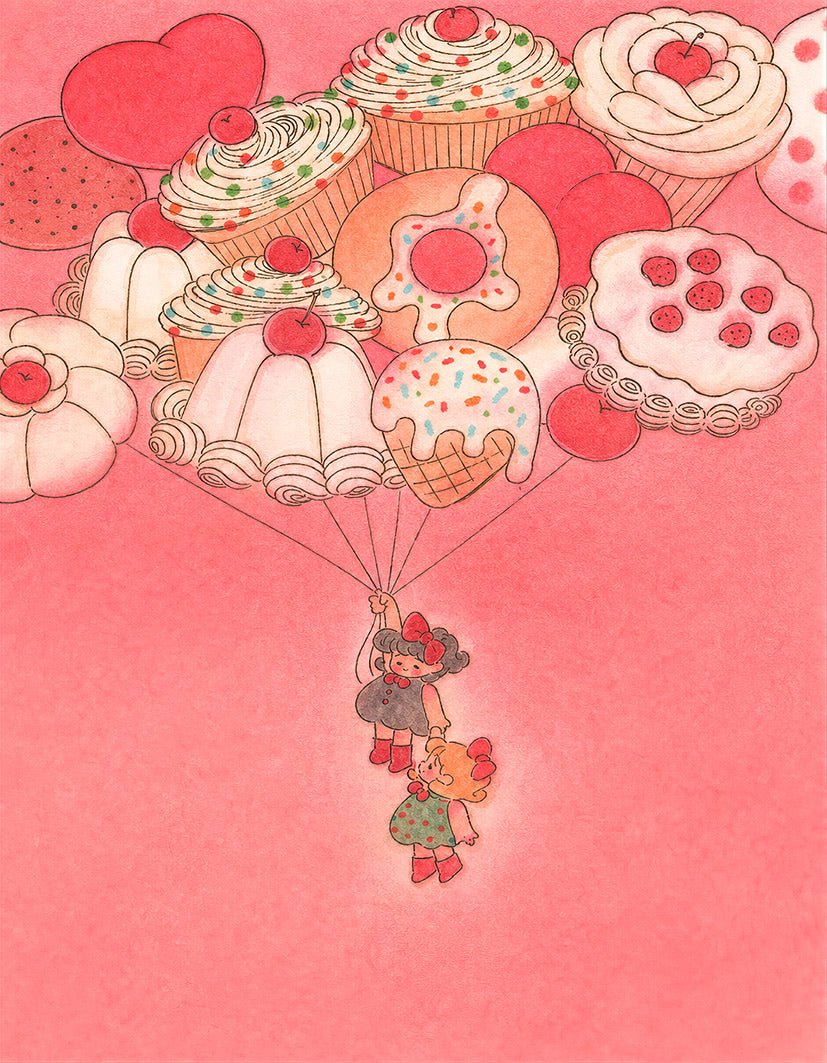 "Sweet Dreams" | Vintage Kawaii - Reusable Peel-and-Stick Poster - Pasquín