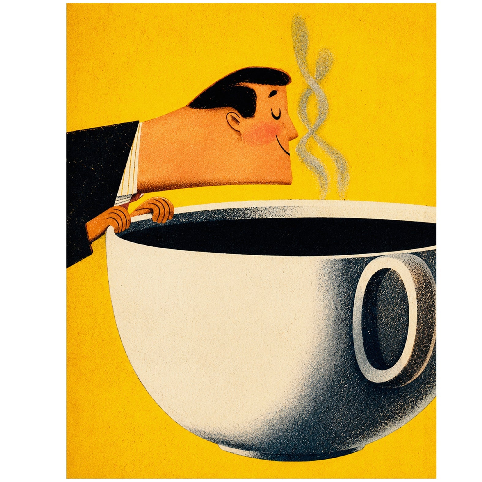 "The Giant Cup of Tea" - Reusable Peel-and-Stick Poster - Pasquín
