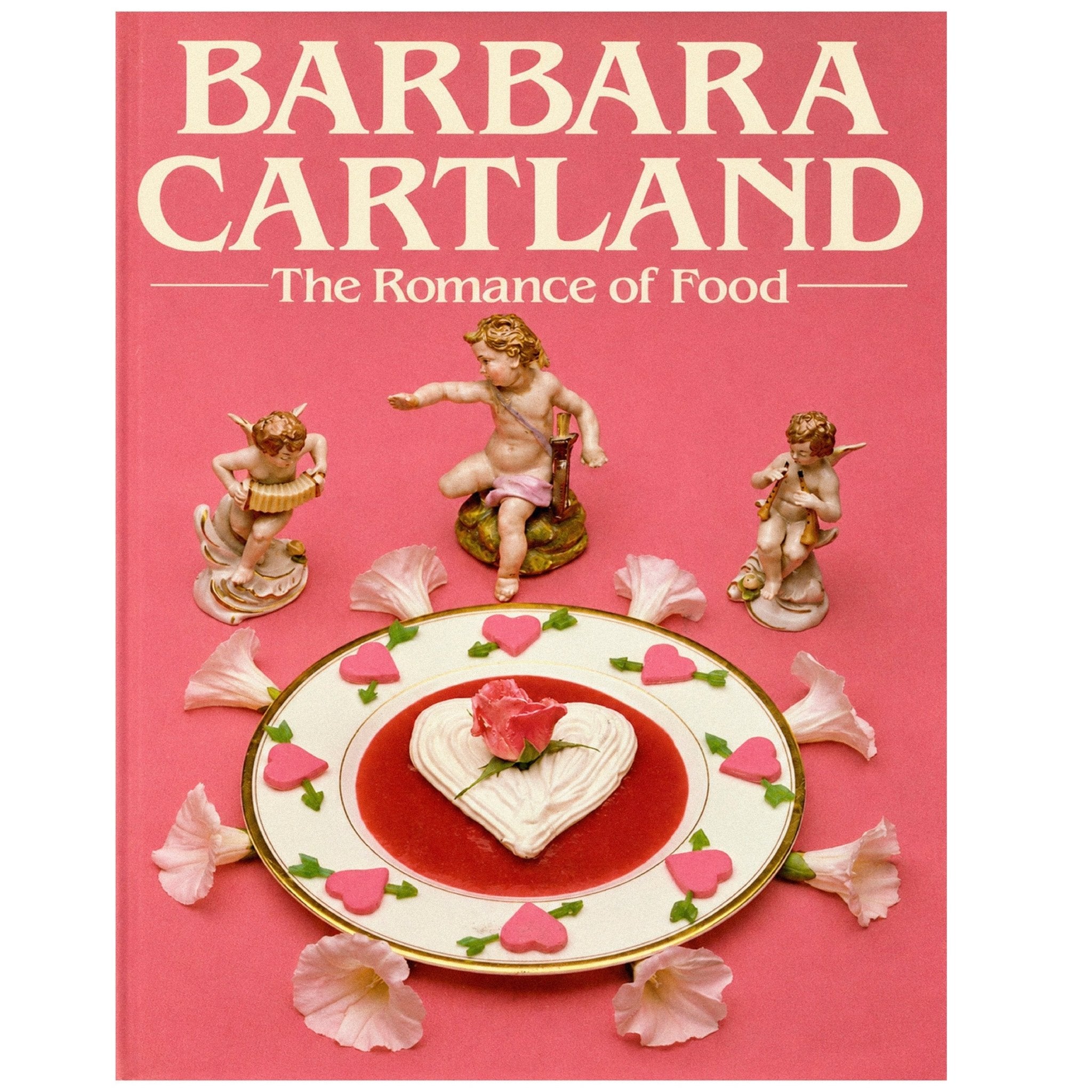 "The Romance of Food cover (1984)" by Barbara Cartland - Reusable Peel-and-Stick Poster - Pasquín