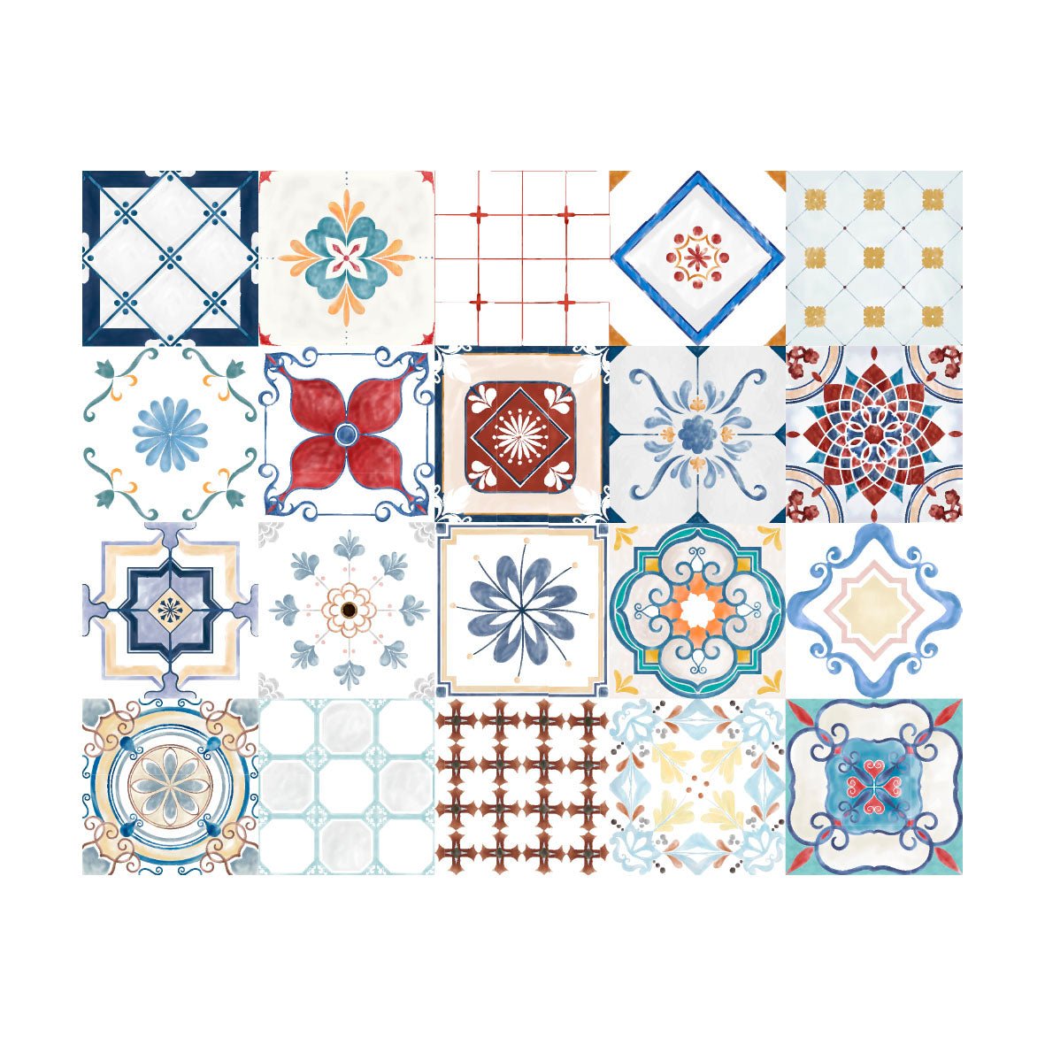 Adhesive Non - Slip Tiles: Art and Blue Design for Your Space - Pasquín Mosaics 39 - Pasquín