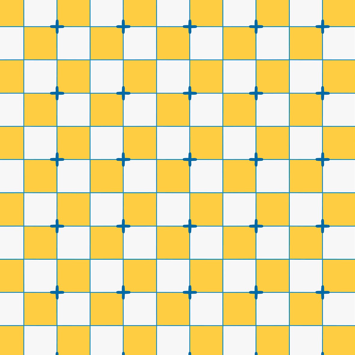 Adhesive Non - Slip Tiles for Floors: Yellow Geometric Design for Every Space - Pasquín Mosaics 41 - Pasquín