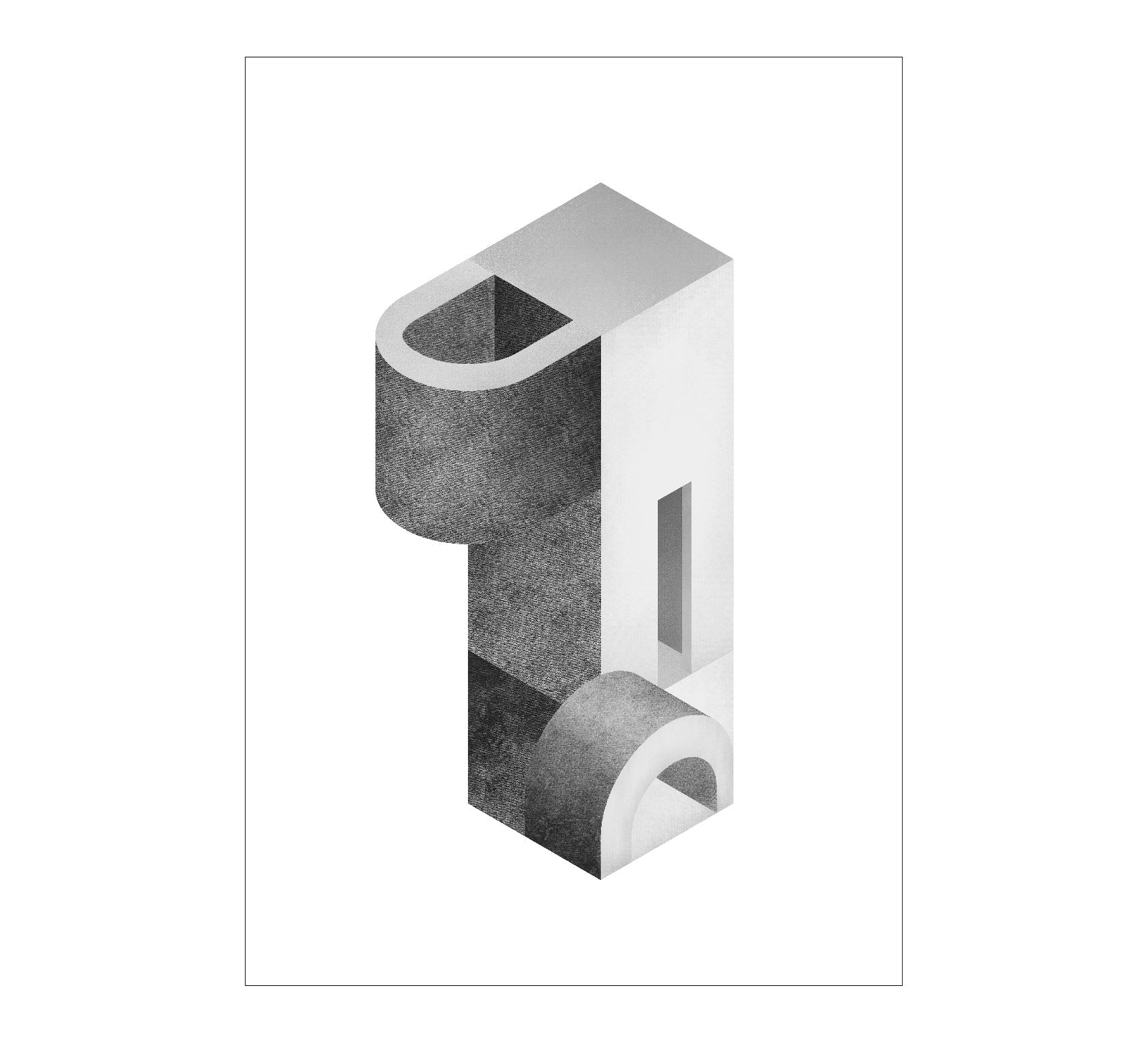 Bauhaus Structure Art Adhesive Poster - Repositionable and Eco - Friendly - Pasquín Store