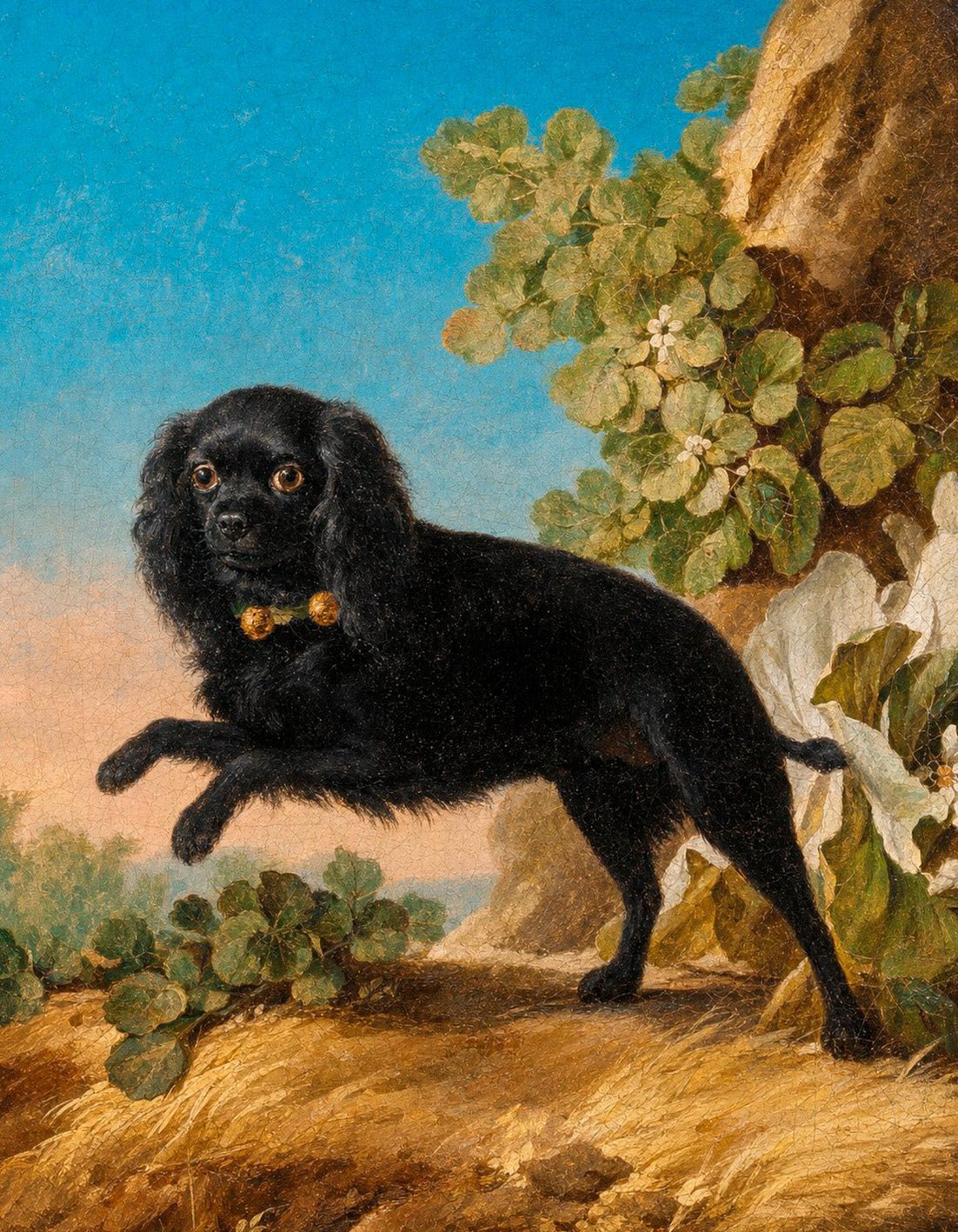 "Black Dog" by Jean-Jacques Bachelier - Reusable Peel-and-Stick Poster - Pasquín
