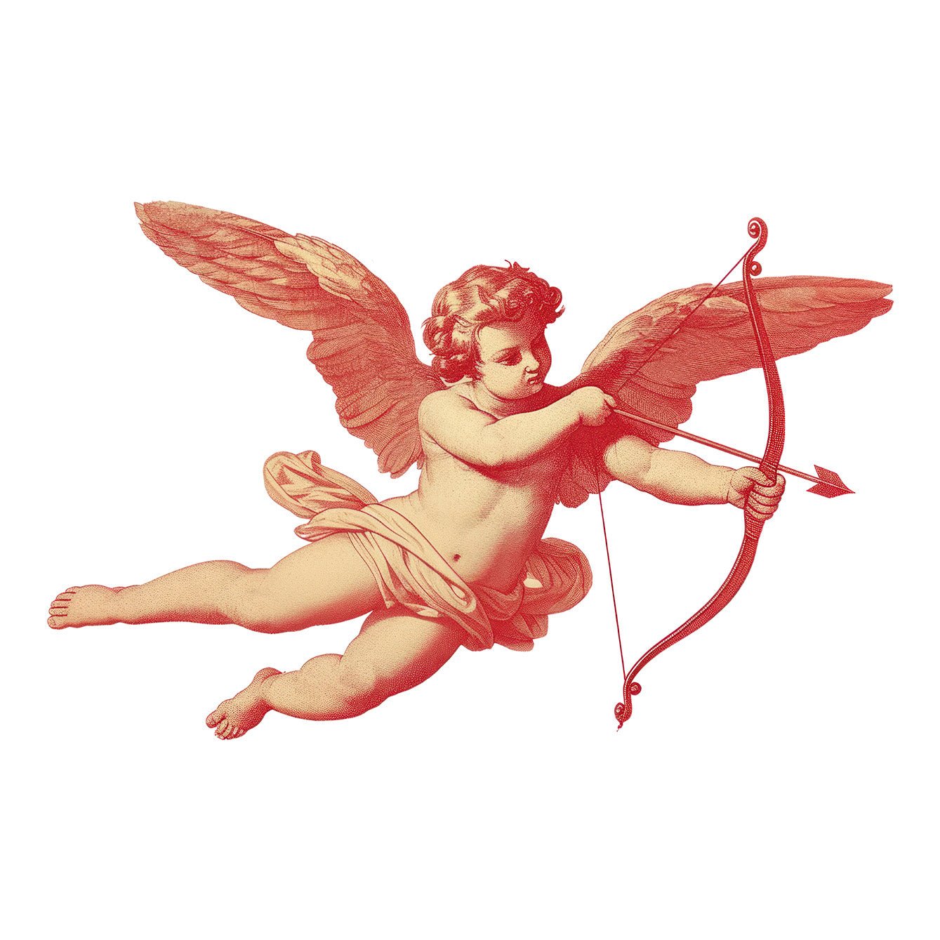 Cupid Repositionable Adhesive Stickers - Limited Edition Classic Art Posters - Pasquín Store