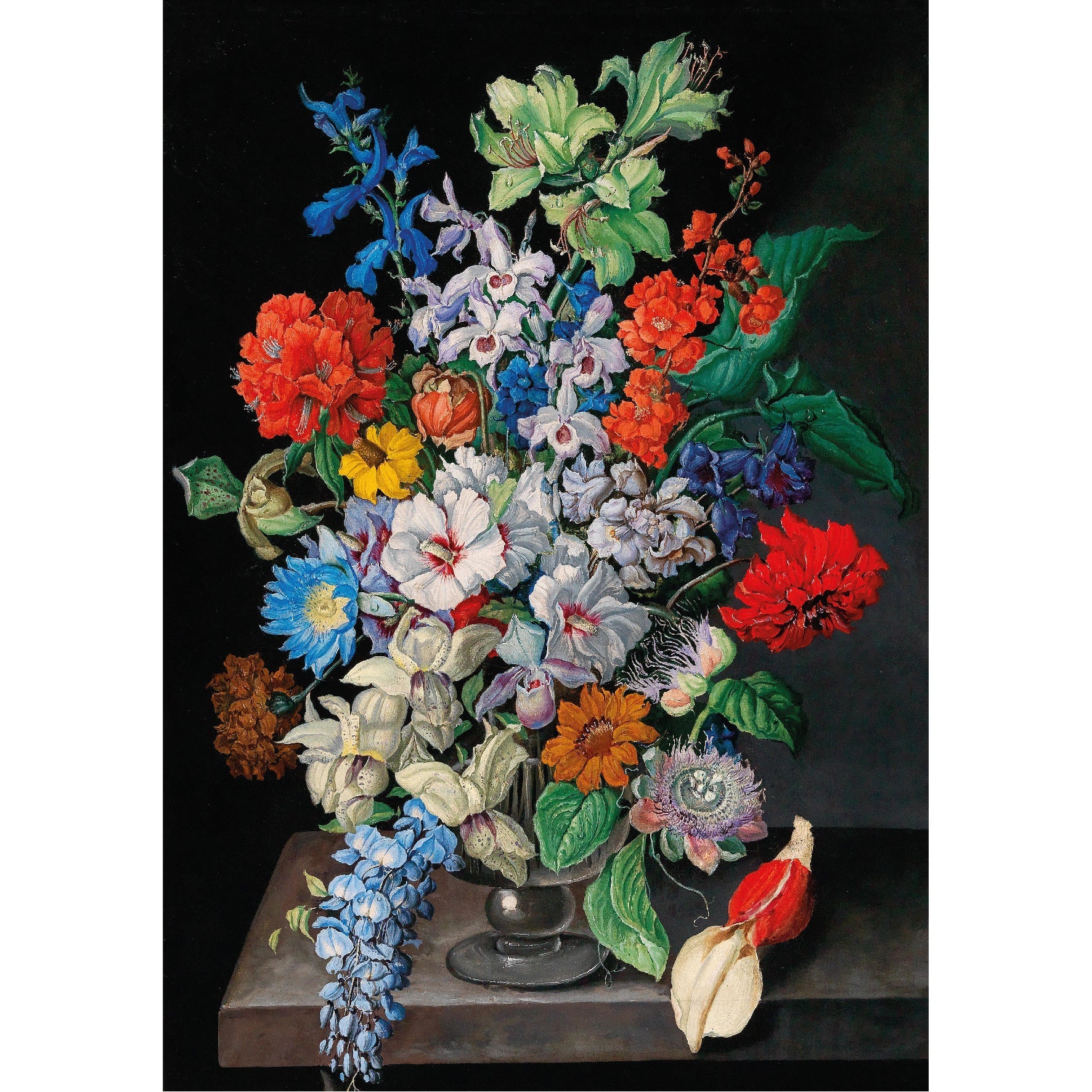 Decorative "A Large Bouquet of Flowers" by Sebastian Wegmayr Poster | High - Quality Print | Repositionable Adhesive - Pasquín Store