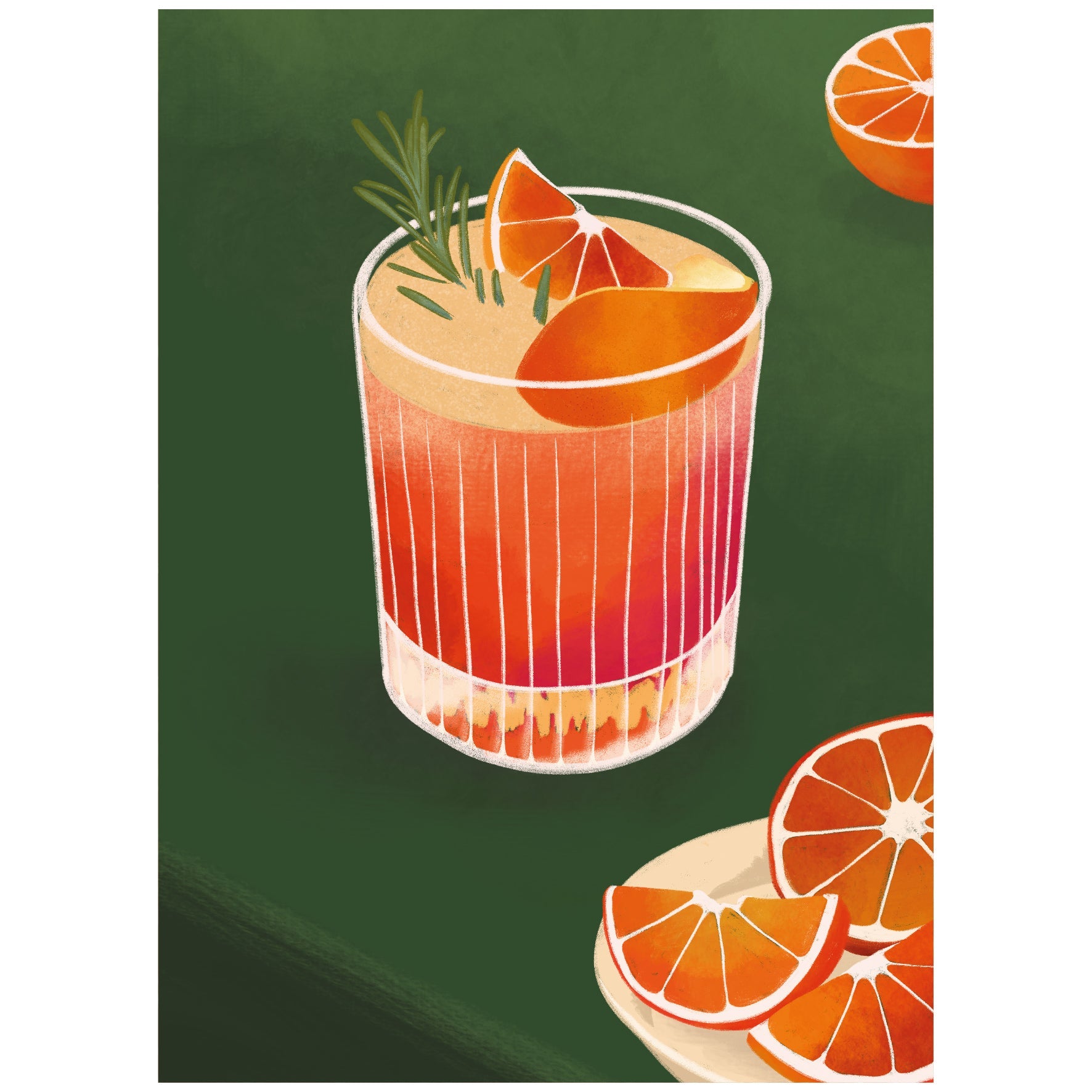 Decorative "A Taste of Negroni" Poster | High - Quality Print | Repositionable Adhesive - Pasquín