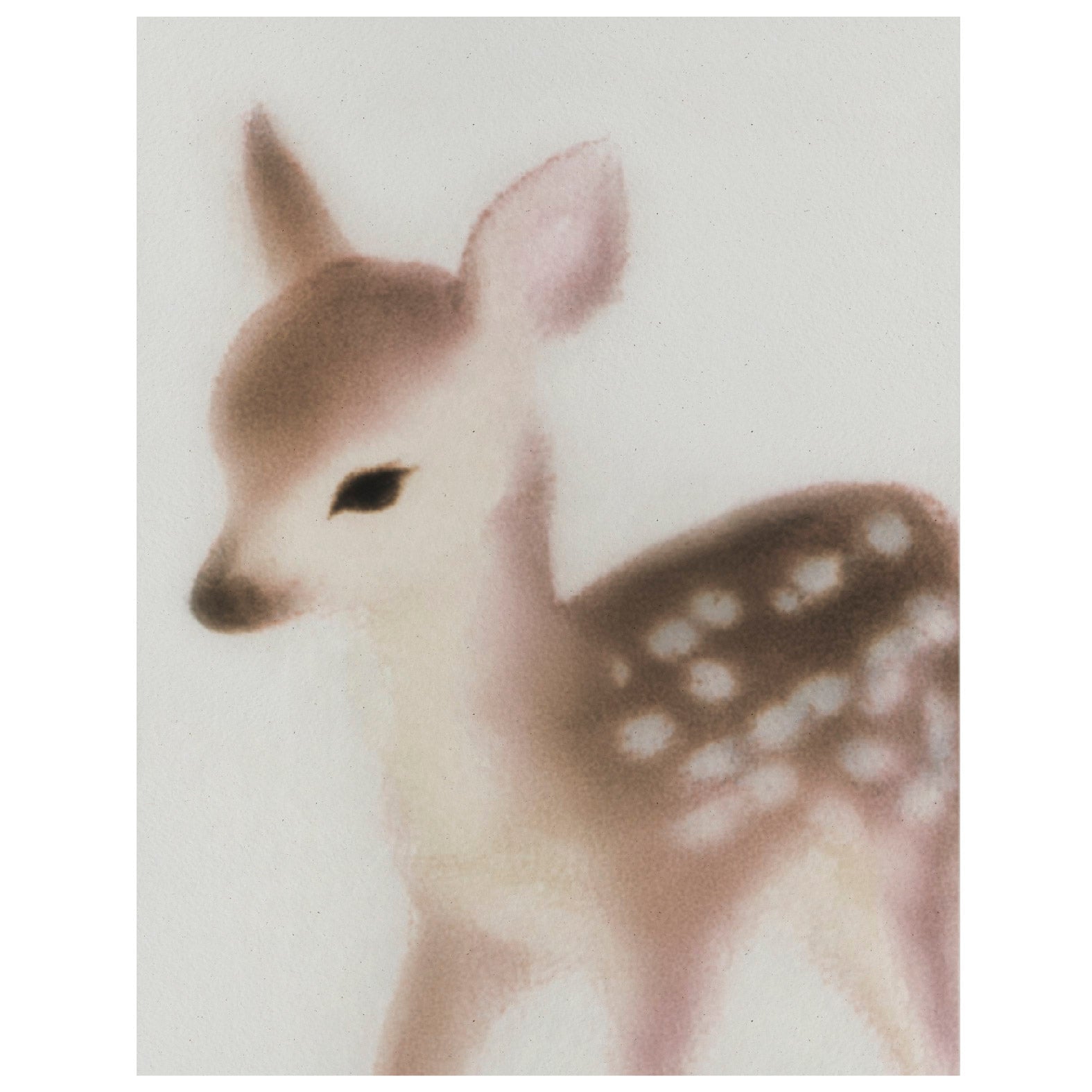 Decorative "Baby Deer Dream" Poster | High - Quality Print | Repositionable Adhesive - Pasquín