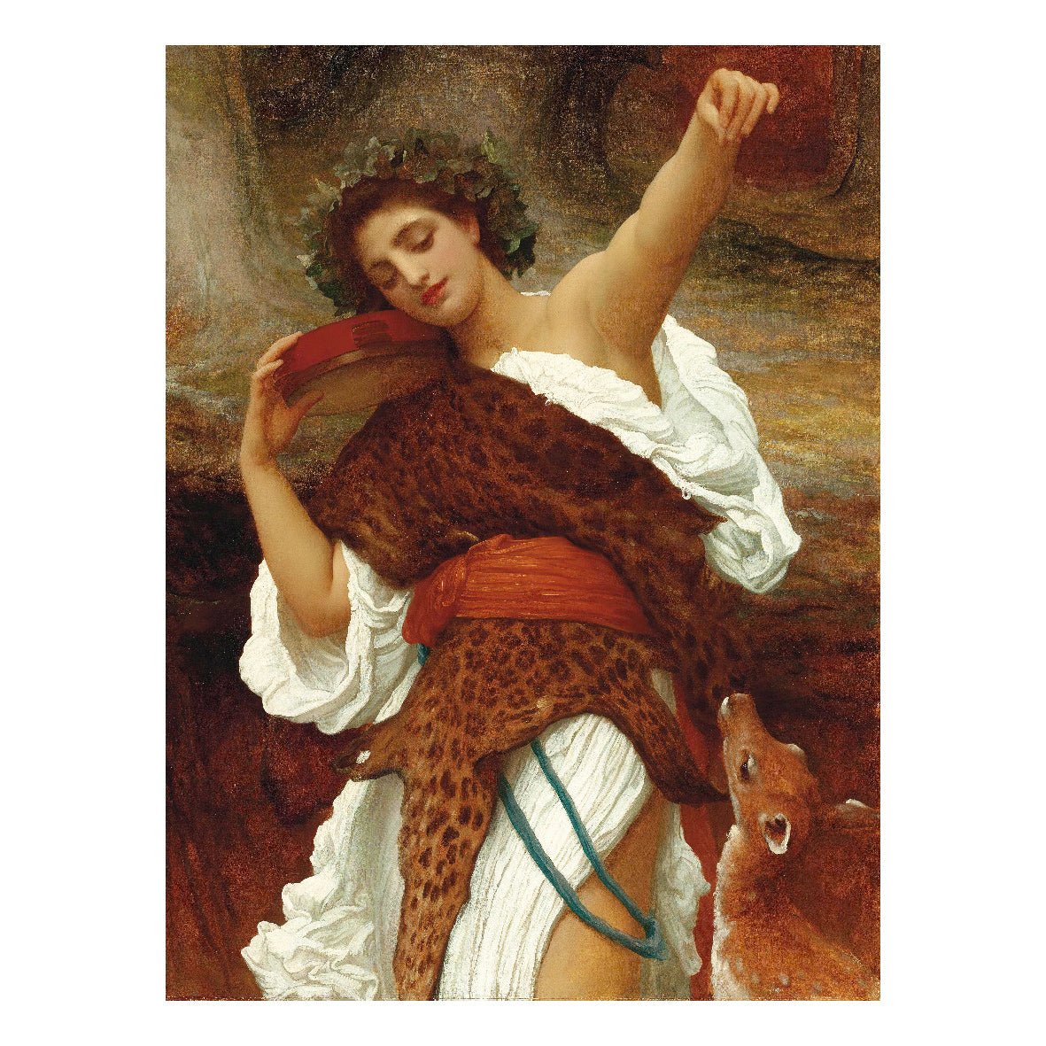 Decorative "Bacchante (1895)" by Frederic Leighton Poster | High - Quality Print | Repositionable Adhesive - Pasquín