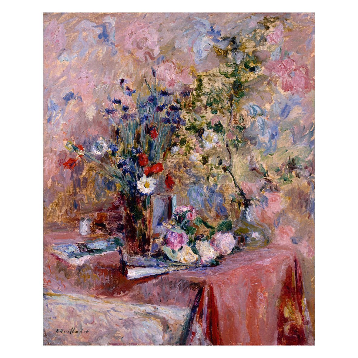 Decorative "Flowers (1903)" by Édouard Vuillard Poster | High - Quality Print | Repositionable Adhesive - Pasquín
