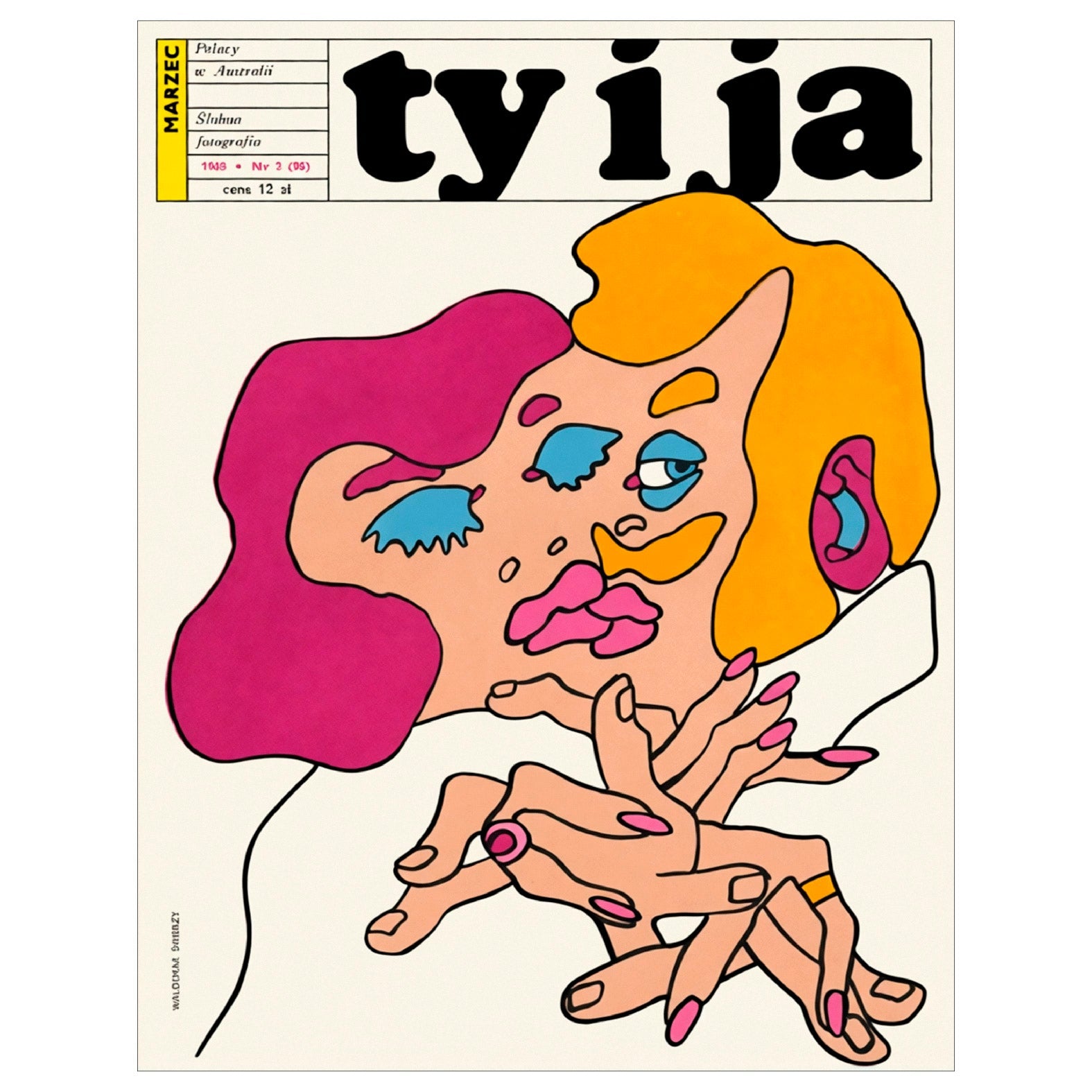 Decorative "Iconic Ty i Ja N°2 Magazine (1970)" Poster | High - Quality Print | Repositionable Adhesive - Pasquín