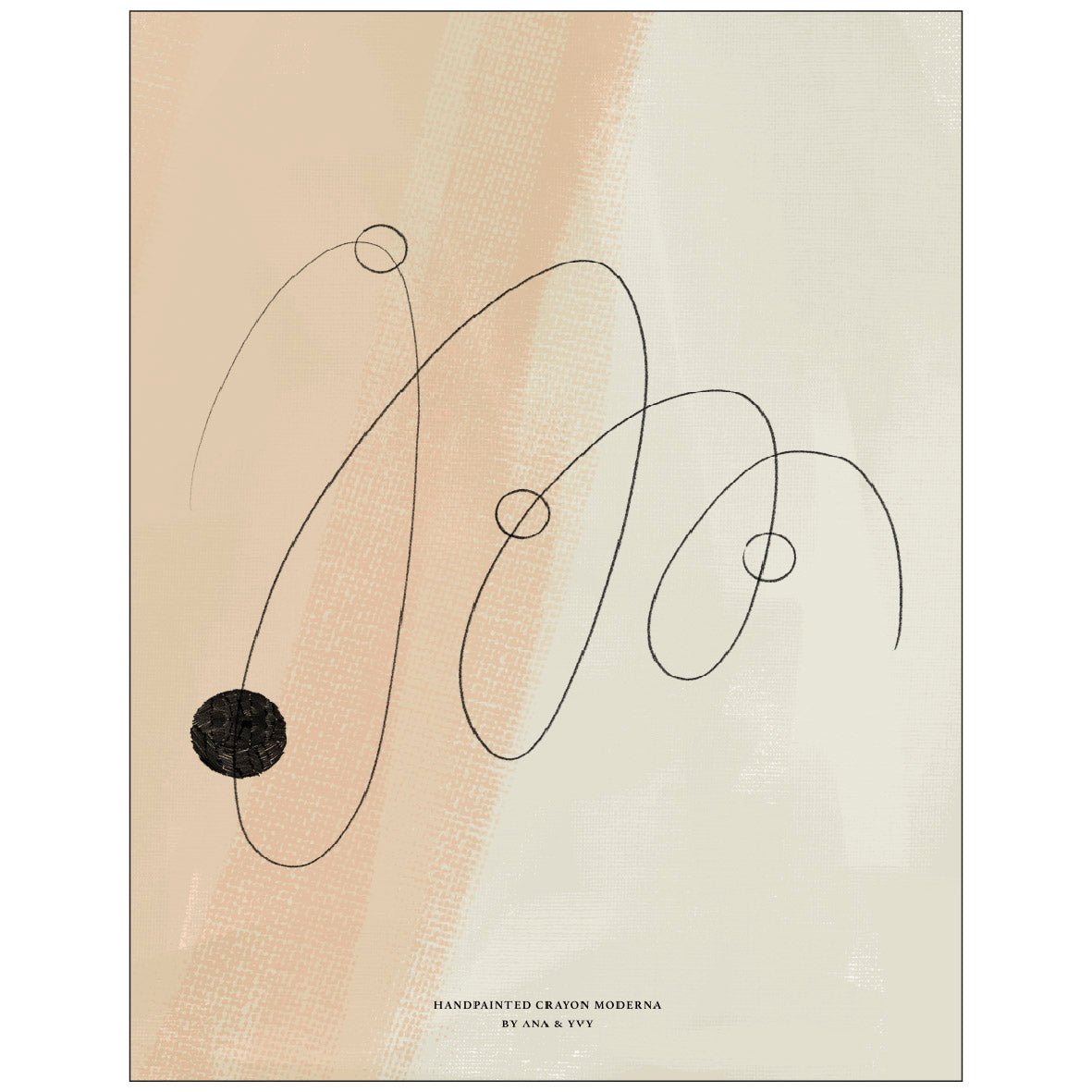 Decorative "Melted Lines" by Ana & Yvy Poster | High - Quality Print | Repositionable Adhesive - Pasquín