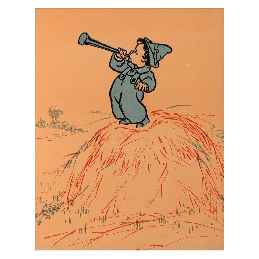 Decorative "Mother Goose (1901)" by William Wallace Denslow Poster | High - Quality Print | Repositionable Adhesive - Pasquín