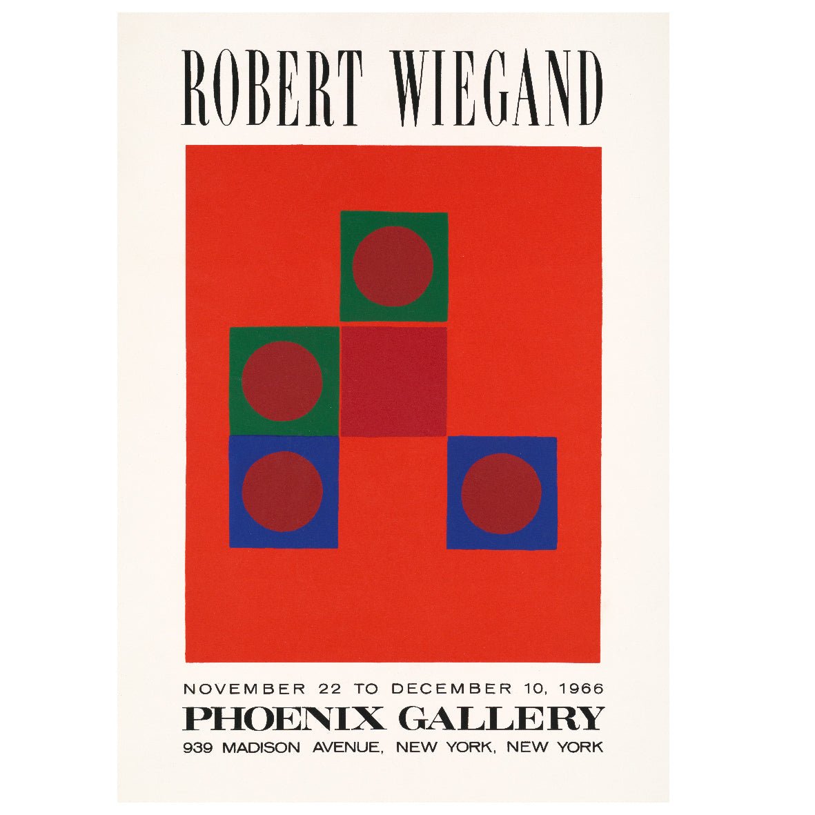 Decorative "Robert Wiegand Exhibition" Poster | High - Quality Print | Repositionable Adhesive - Pasquín