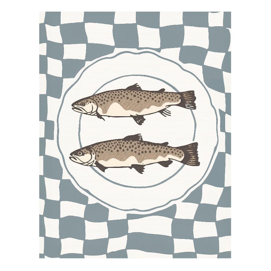 Decorative "Sardines" Poster | High - Quality Print | Repositionable Adhesive - Pasquín