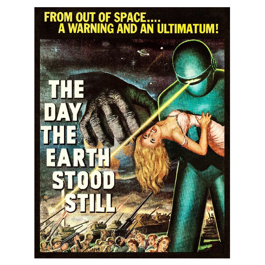 Decorative "The Day the Earth Stood Still" Theatrical Poster | High - Quality Print | Repositionable Adhesive - Pasquín