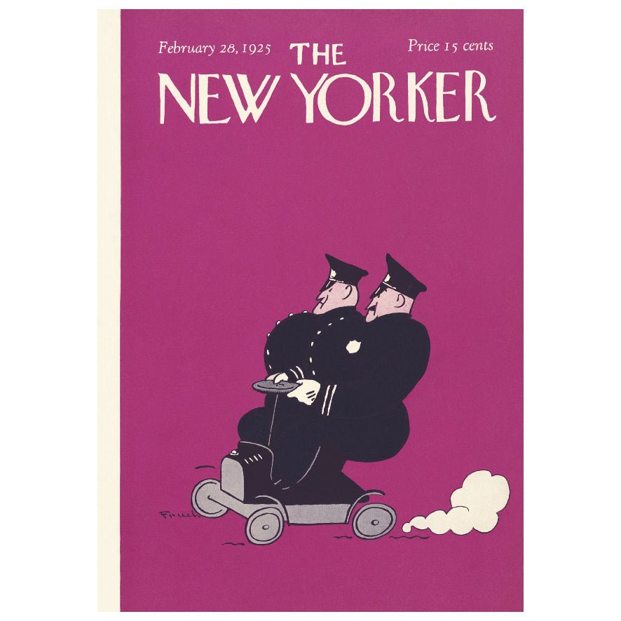 Decorative "The New Yorker Cover: February 28, 1925" | High - Quality Print | Repositionable Adhesive - Pasquín Store