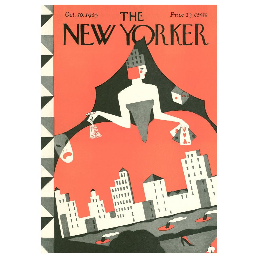 Decorative "The New Yorker Cover: October 10, 1925" | High - Quality Print | Repositionable Adhesive - Pasquín Store