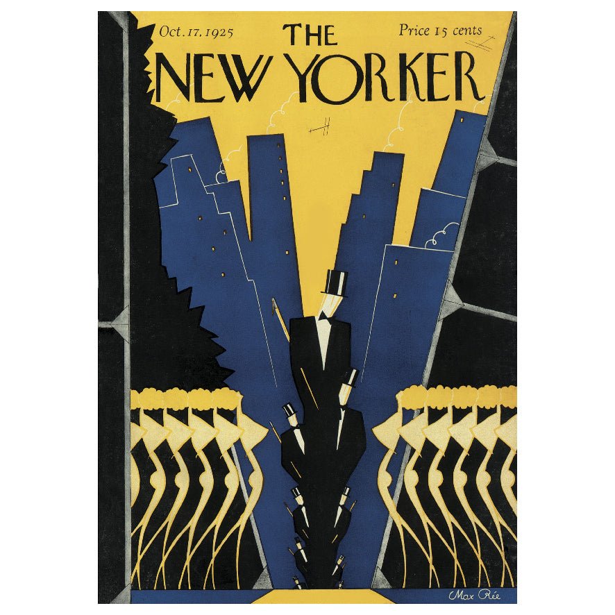 Decorative "The New Yorker Cover: October 17, 1925" | High - Quality Print | Repositionable Adhesive - Pasquín Store