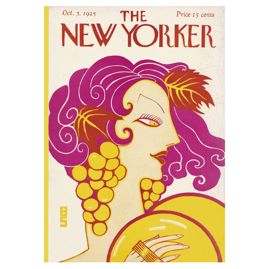 Decorative "The New Yorker Cover: October 3, 1925" | High - Quality Print | Repositionable Adhesive - Pasquín Store