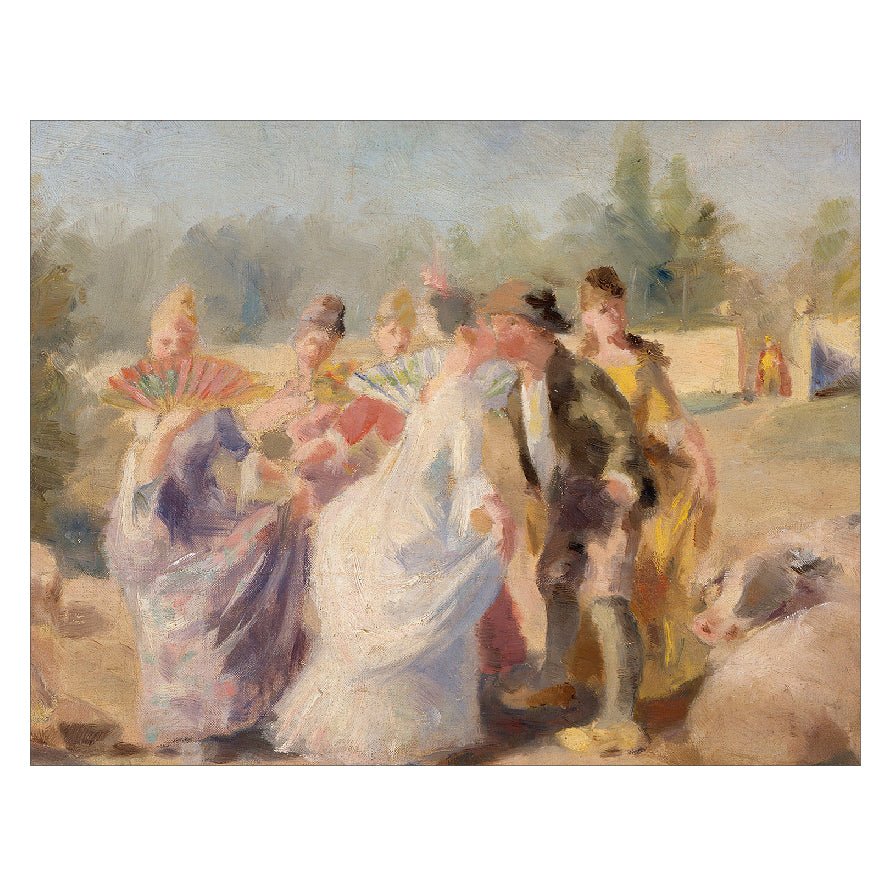Decorative "The Princess and the Swineherd (1890)" by Magnus Enckell Poster | High - Quality Print | Repositionable Adhesive - Pasquín