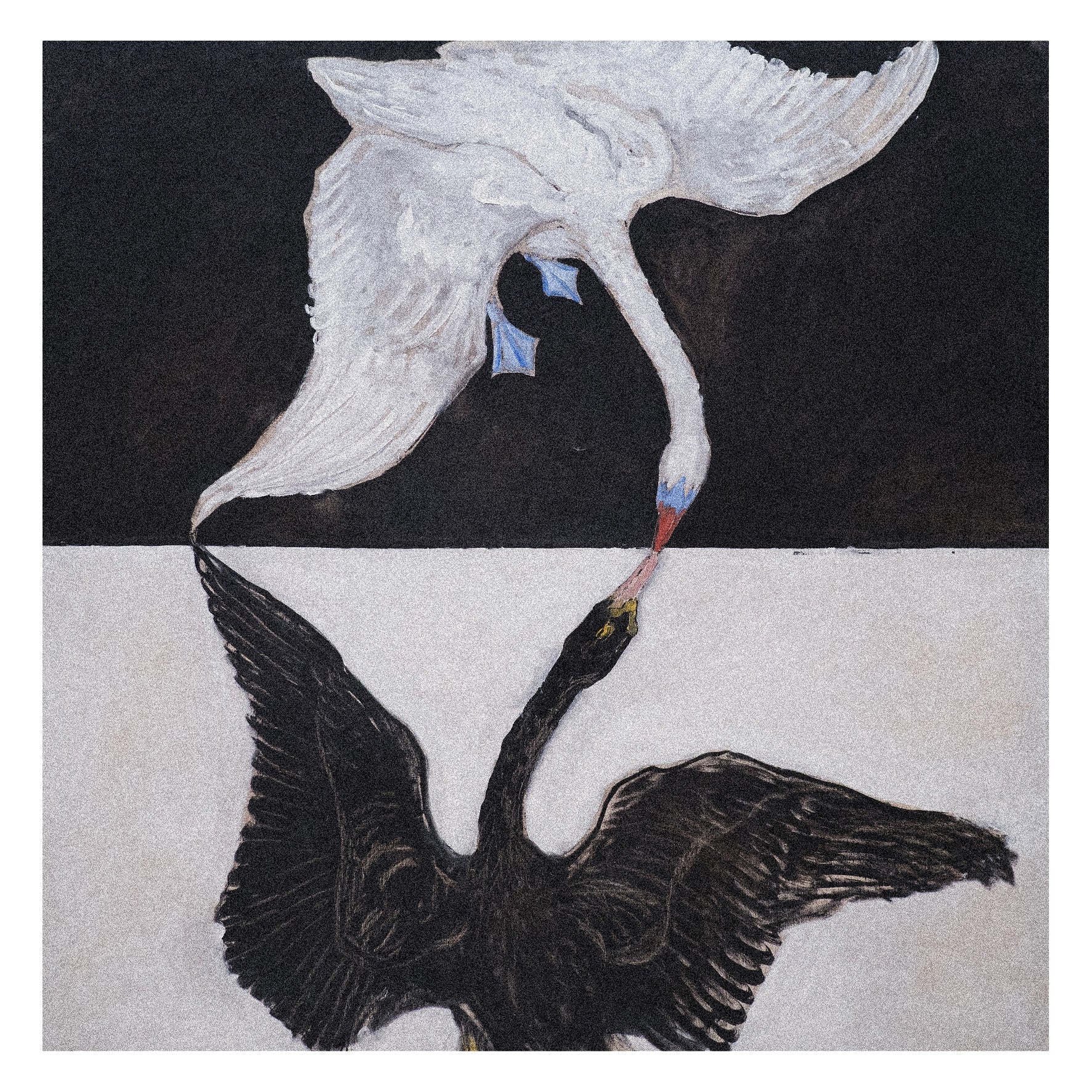 Decorative "The Swan, No. 1 (1915)" by Hilma af Klint Poster | High - Quality Print | Repositionable Adhesive - Pasquín Store