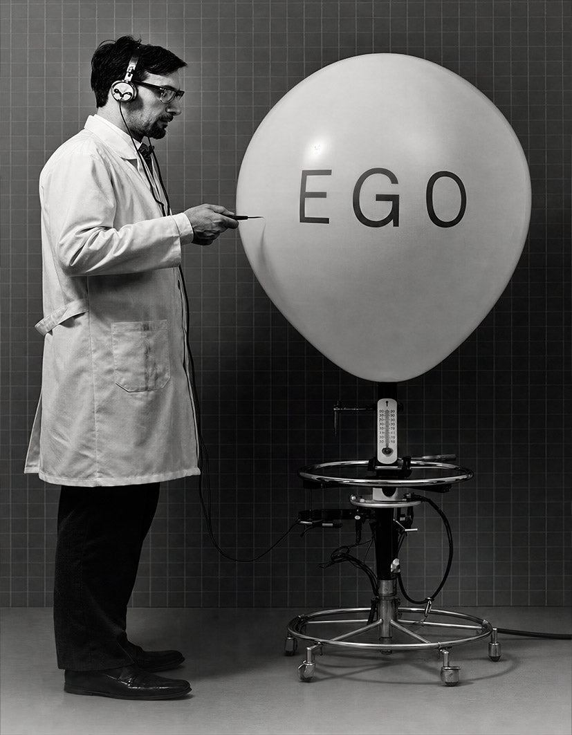 "Ego Balloon" - Reusable Peel-and-Stick Poster - Pasquín
