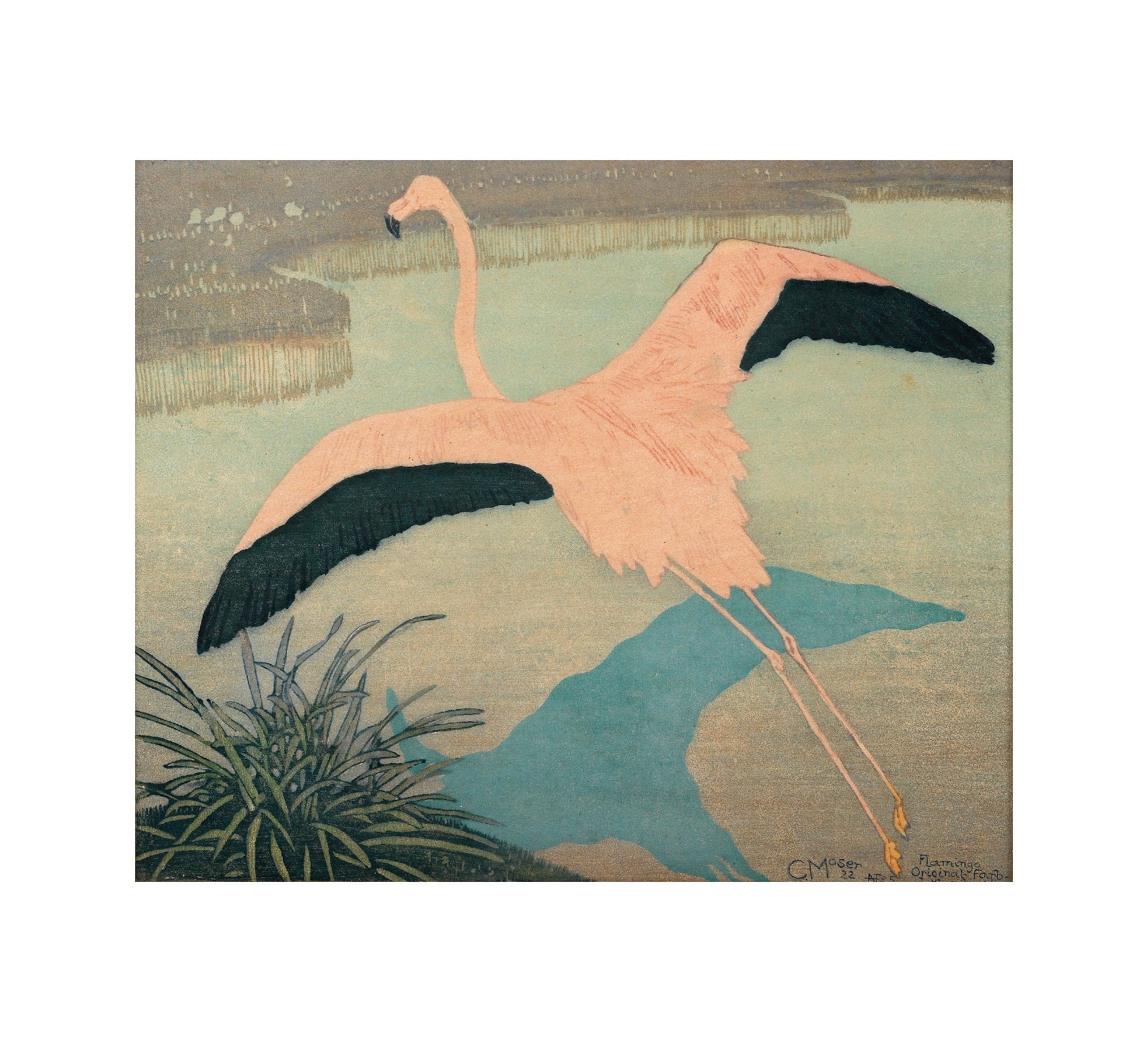 Flamingo Adhesive Poster - Eco - Friendly and High - Quality - Pasquín Store