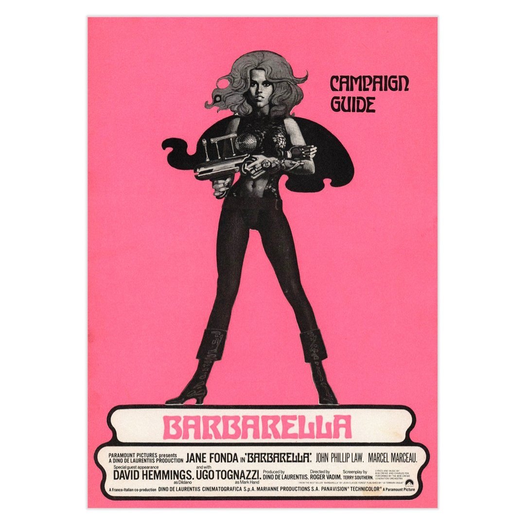 Handmade "Barbarella Campaign Guide (1968)" Poster | High - Quality Print | Repositionable Adhesive - Pasquín Store