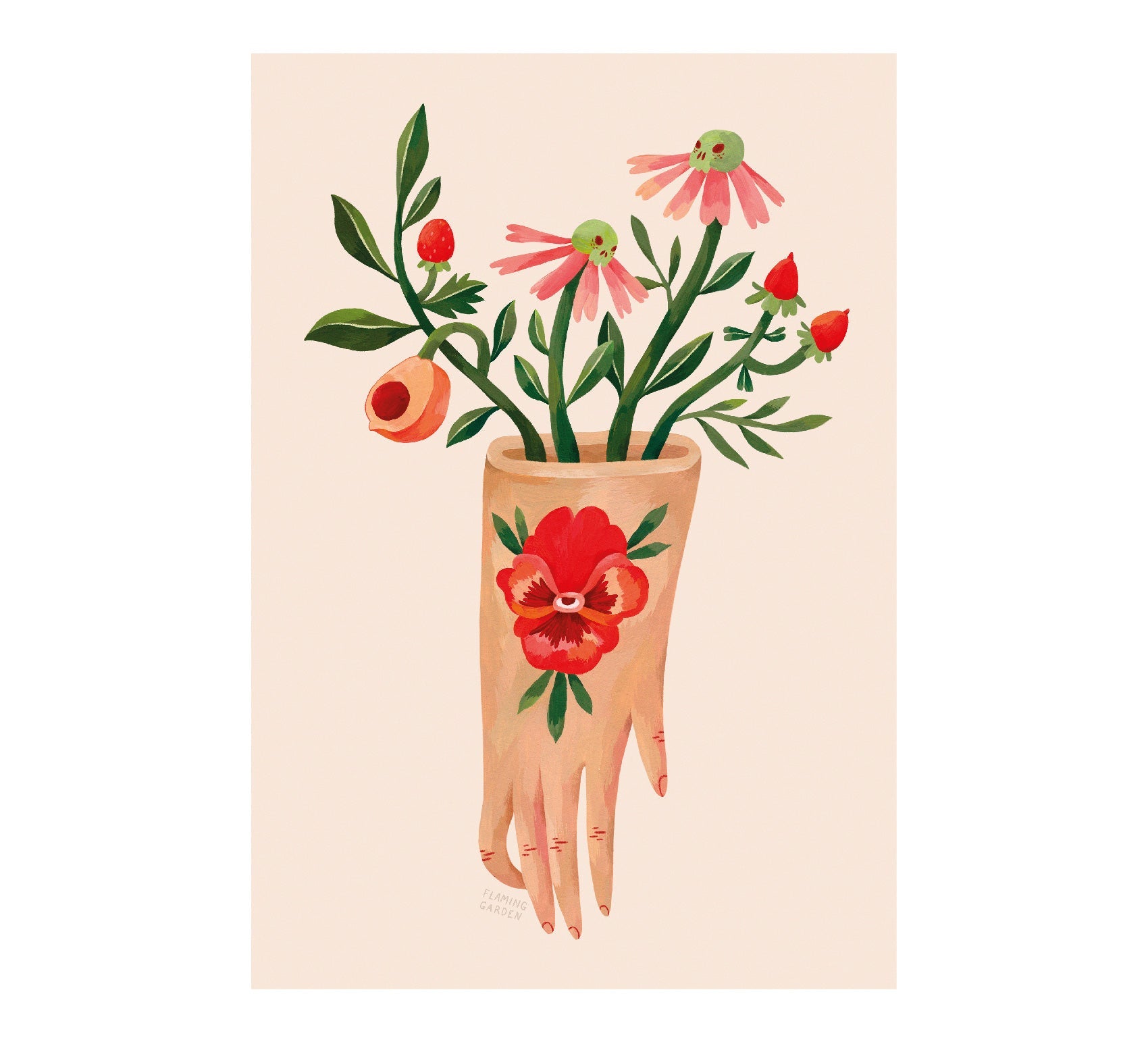 Handmade Hands by Olga Lychkova Art Adhesive Poster - Eco - Friendly and High - Quality - Pasquín Store