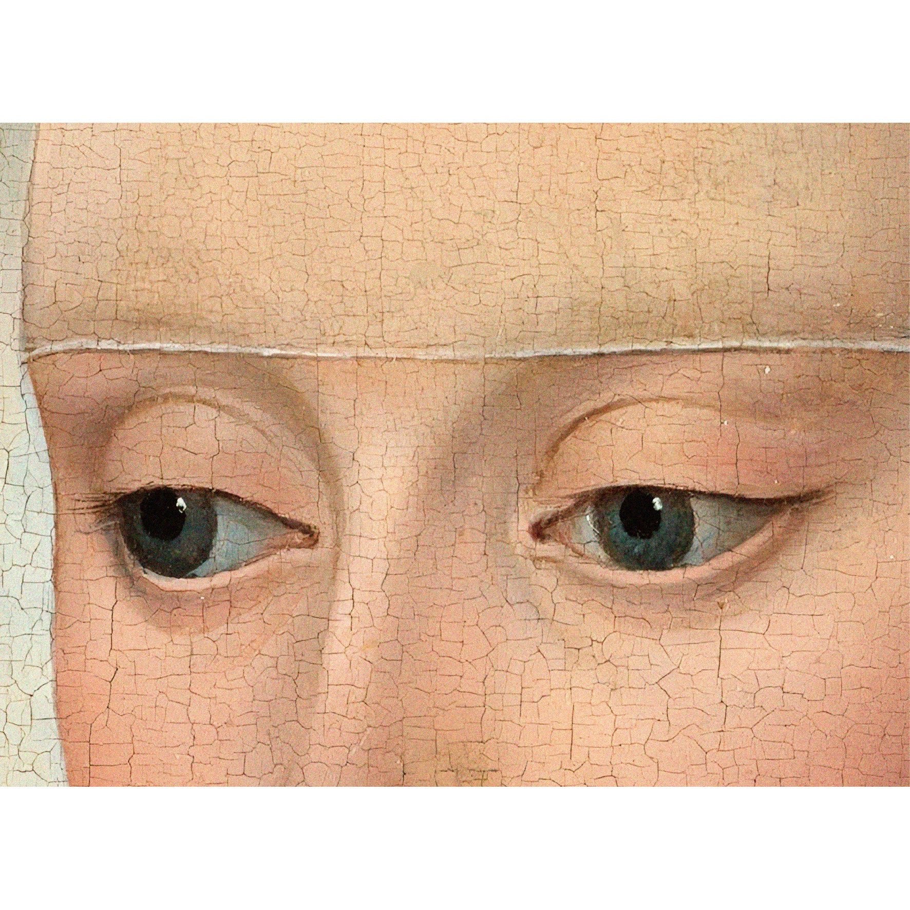 Handmade "Portrait of a Lady (Detail) (1460)" by Rogier van der Weyden Poster | High - Quality Print | Repositionable Adhesive - Pasquín Store