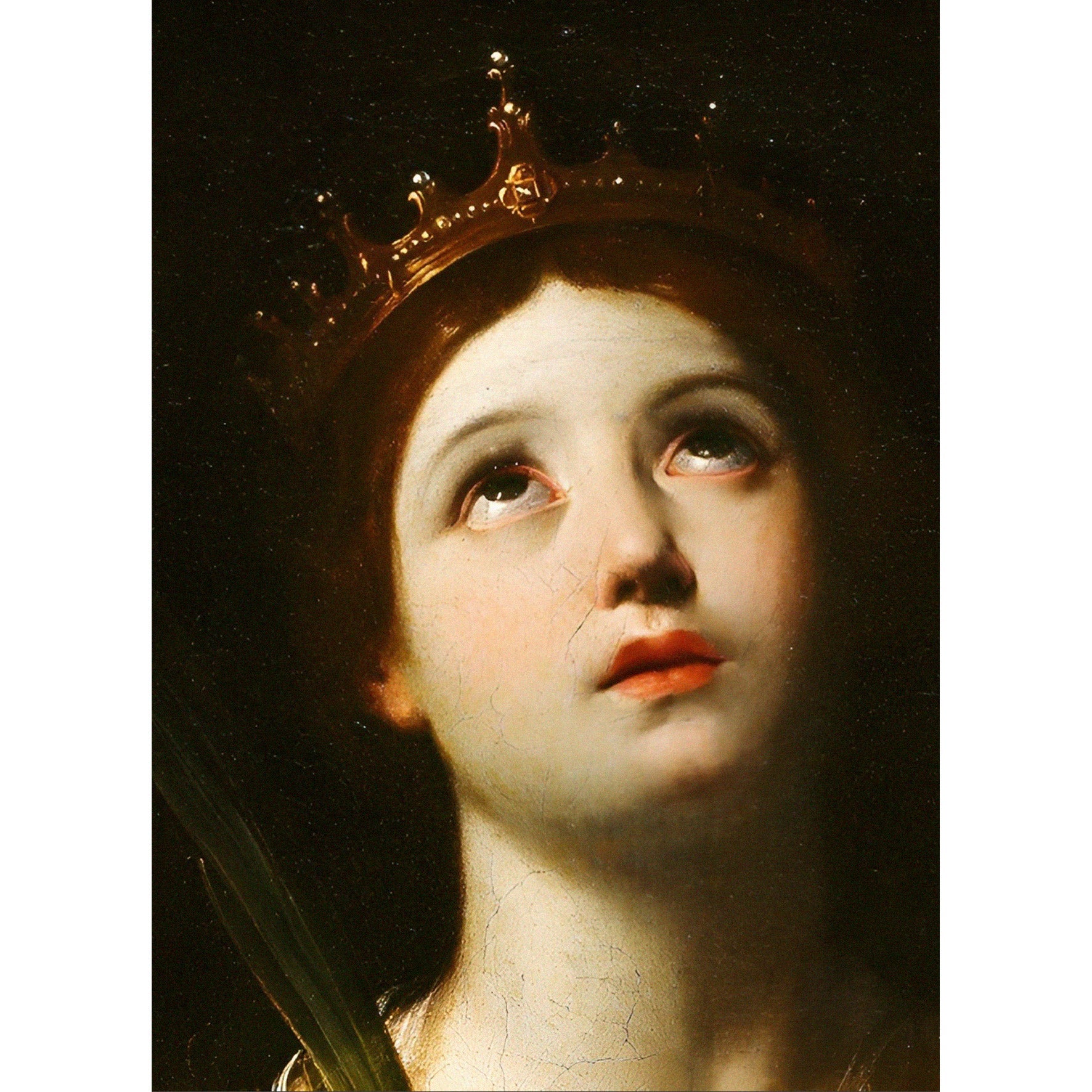 Handmade "Saint Catherine of Alexandria (Detail) (1606)" by Guido Reni Poster | High - Quality Print | Repositionable Adhesive - Pasquín Store