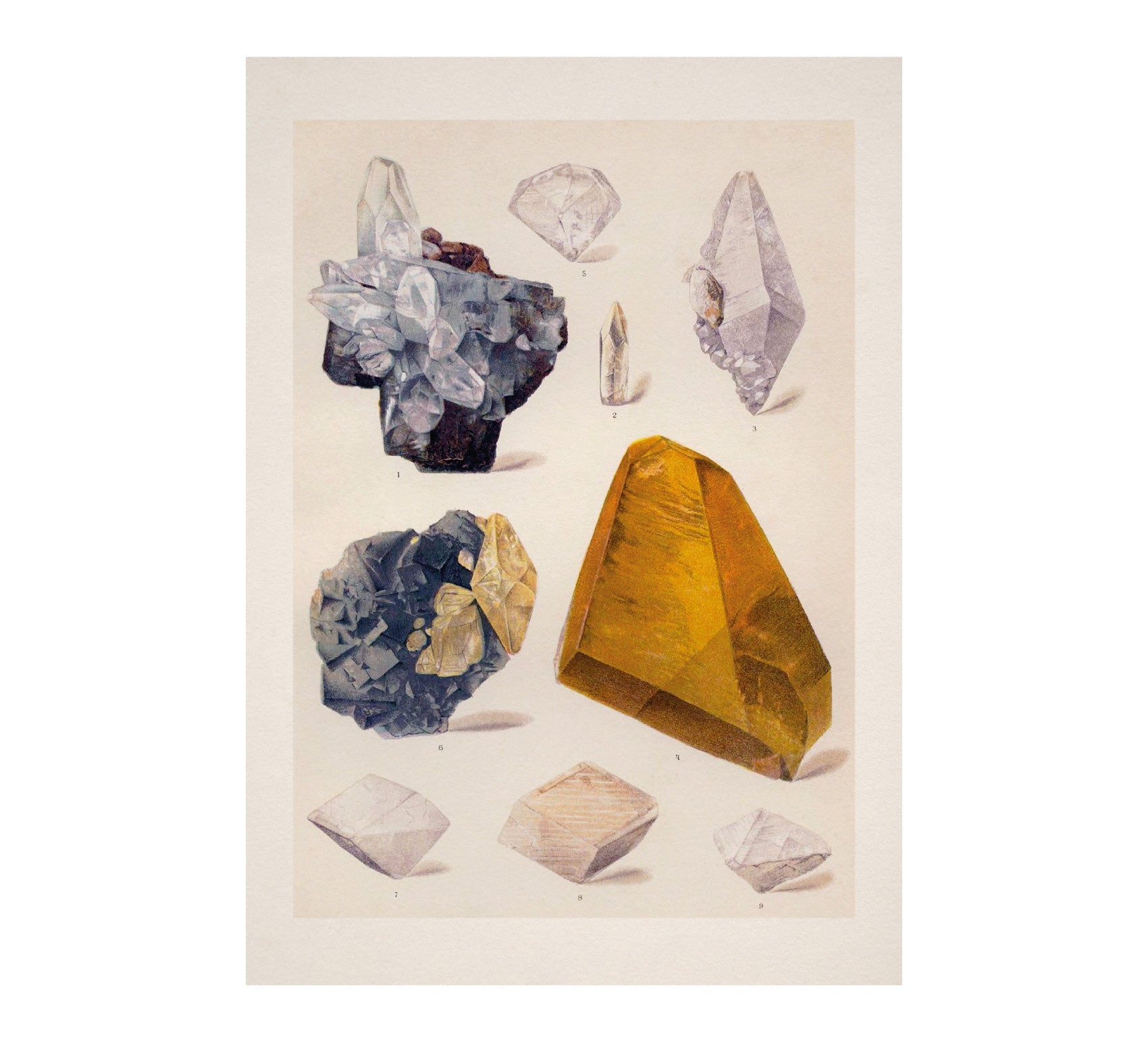 Handmade Vintage Crystals Art Adhesive Poster - Eco - Friendly and High - Quality - Pasquín Store