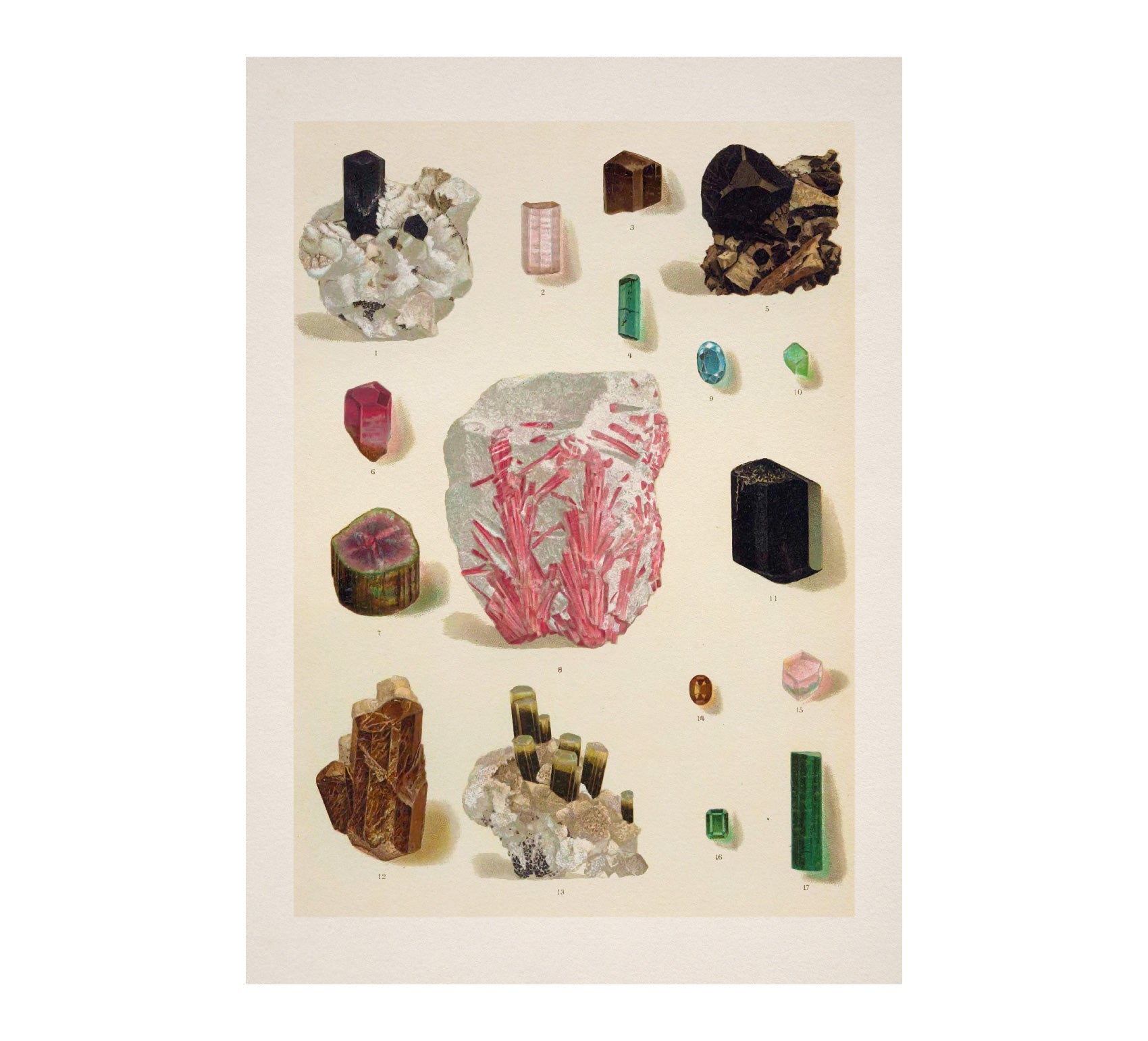 Handmade Vintage Crystals Art Adhesive Poster - Eco - Friendly and High - Quality - Pasquín Store