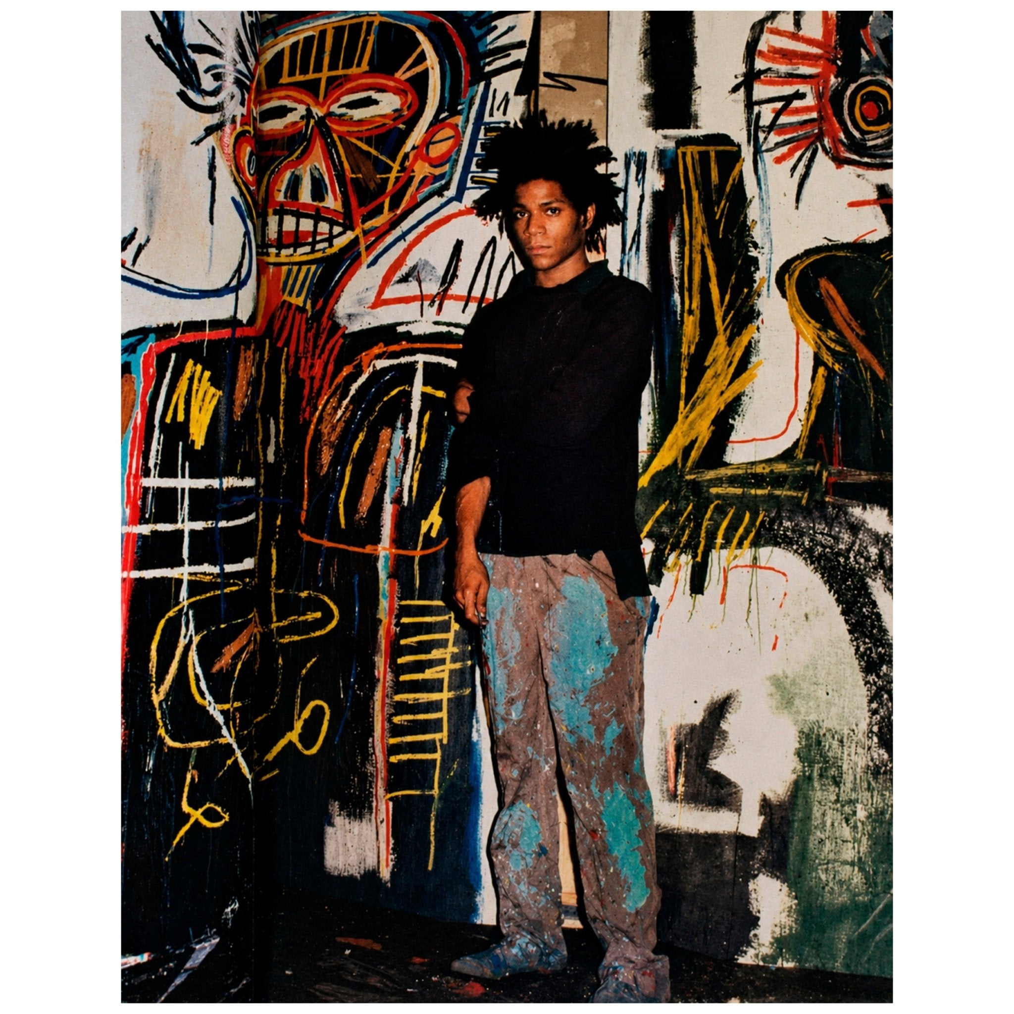 Jean Michel Basquiat (Restored Version) - Reusable Peel-and-Stick Poster - Pasquín