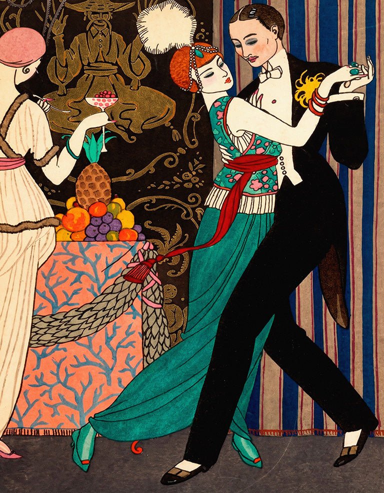 "La Danse" by George Barbier - Reusable Peel-and-Stick Poster - Pasquín