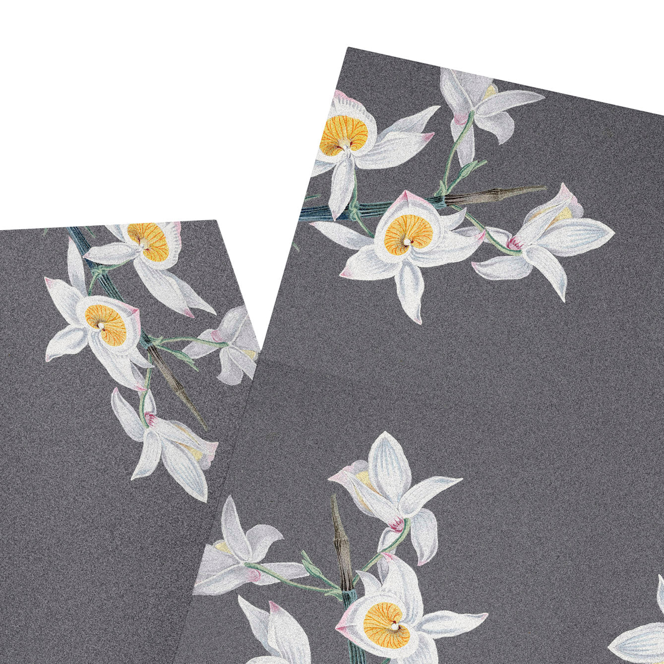 Matte Finish Gray Geometric Floral Peel - and - Stick Tiles | Vinyl Backsplash & Floor Tiles - Pasquín Store