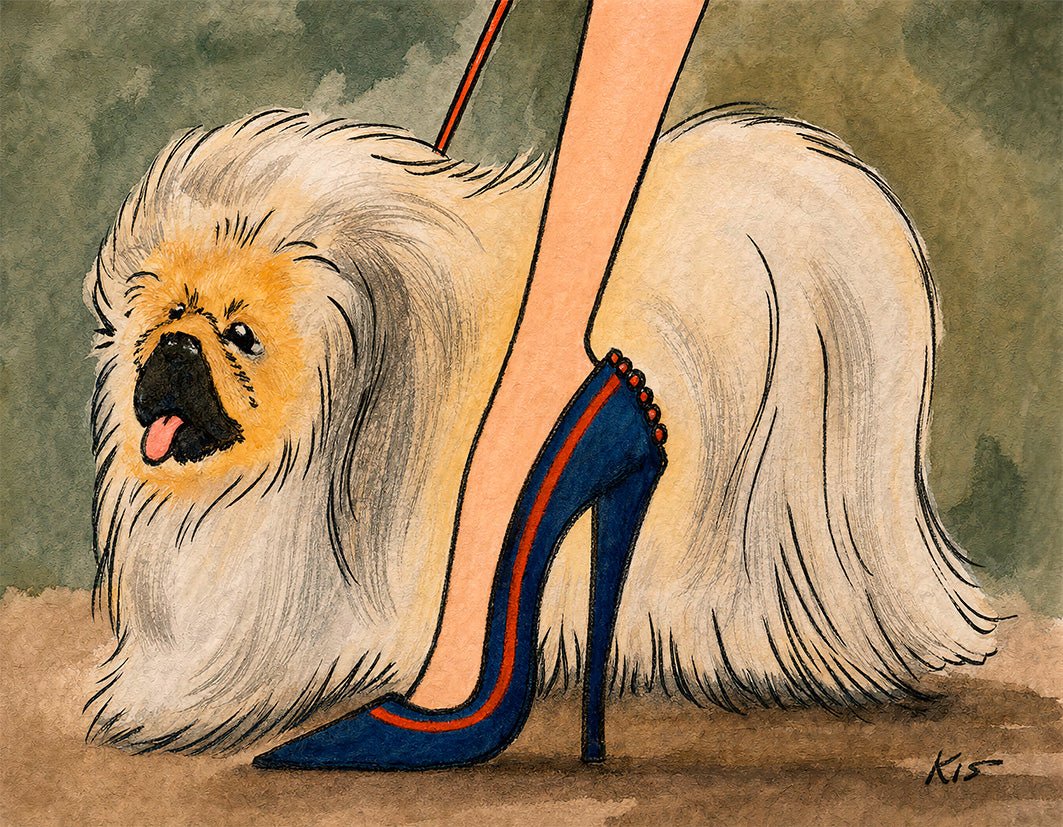 “Pekingese" - Reusable Peel-and-Stick Poster - Pasquín