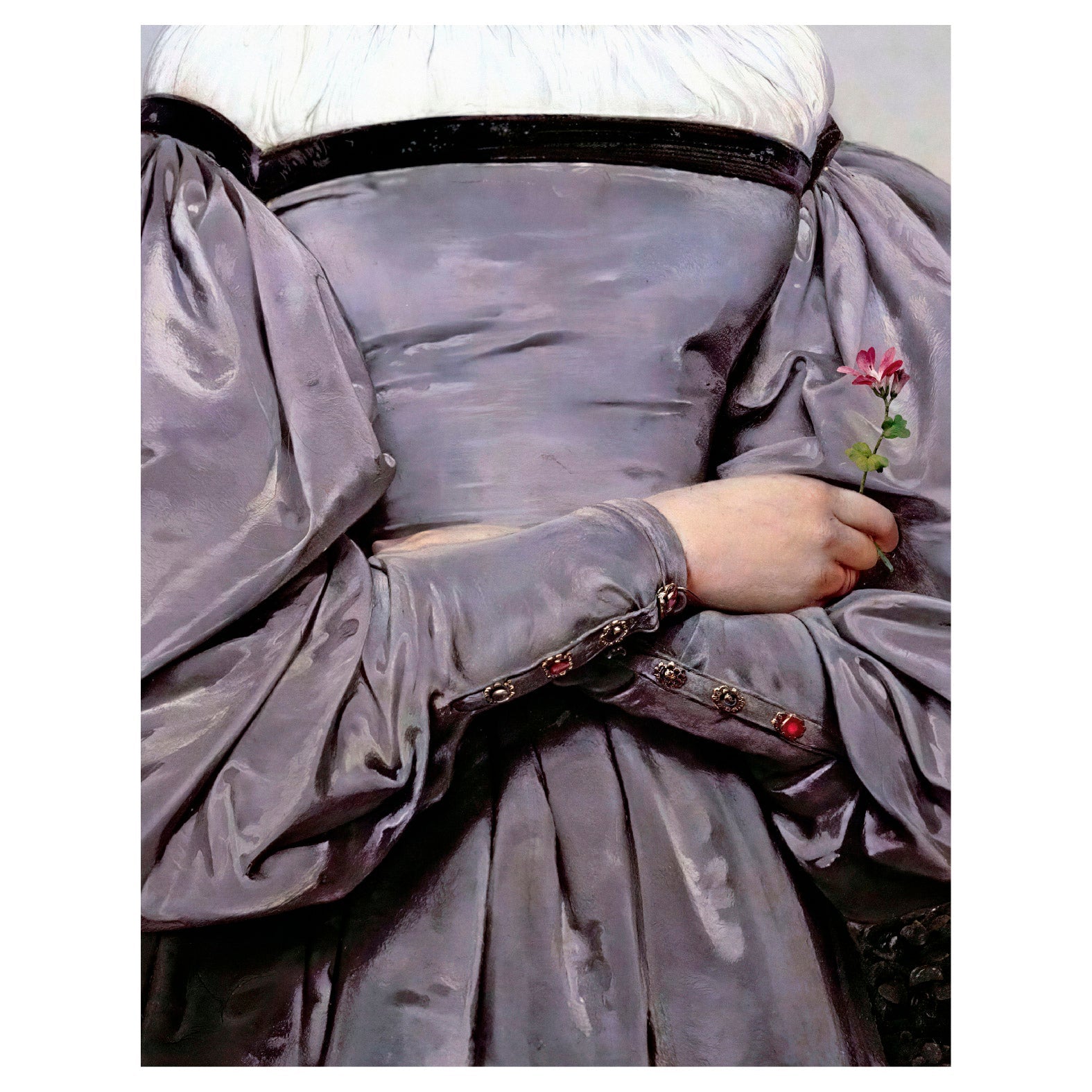 “Portrait of Louise Vernet” (Detail) (1830) Reusable Peel - and - Stick Poster by Horace Vernet - Pasquín